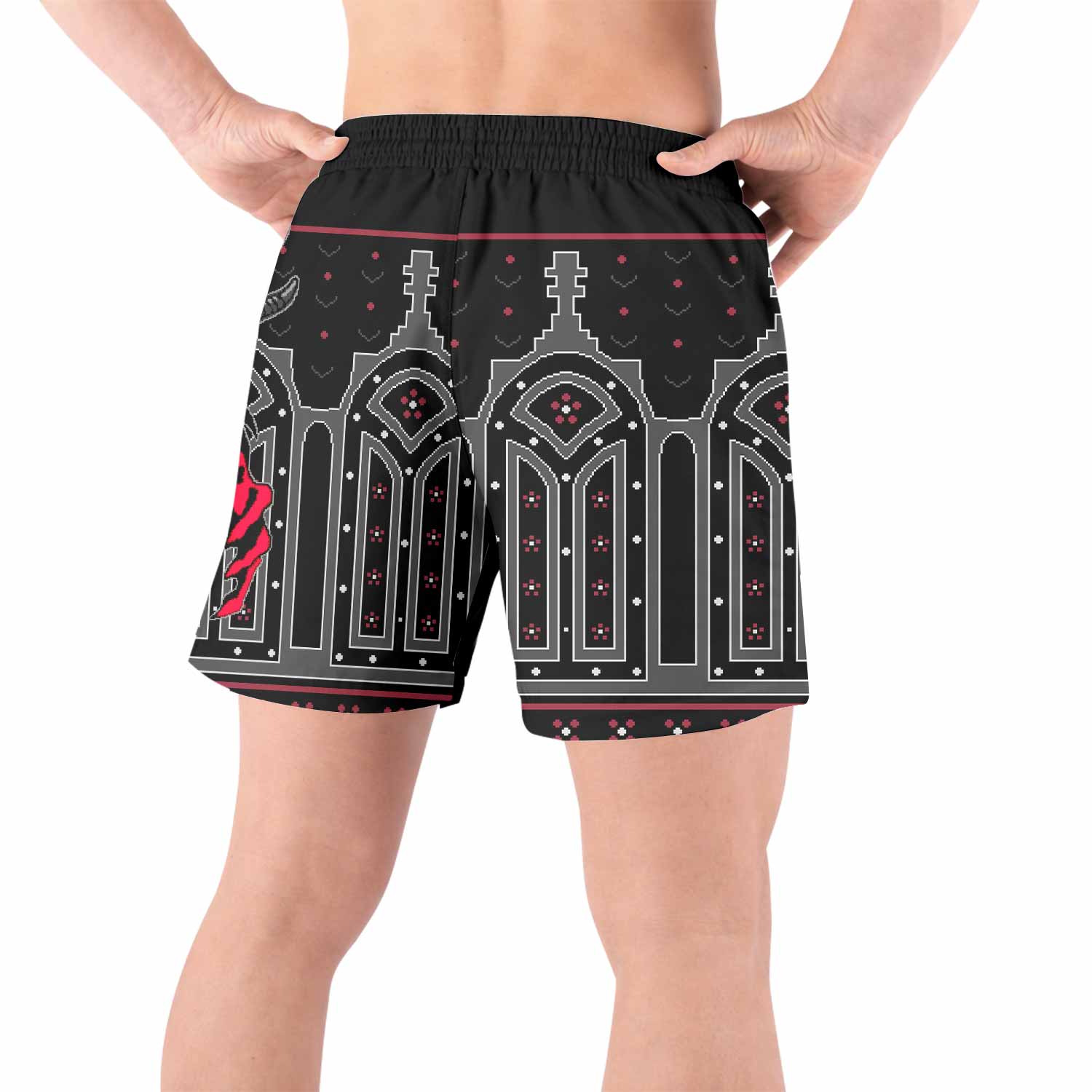 Hell's Gate Grappling Shorts - back view lifestyle