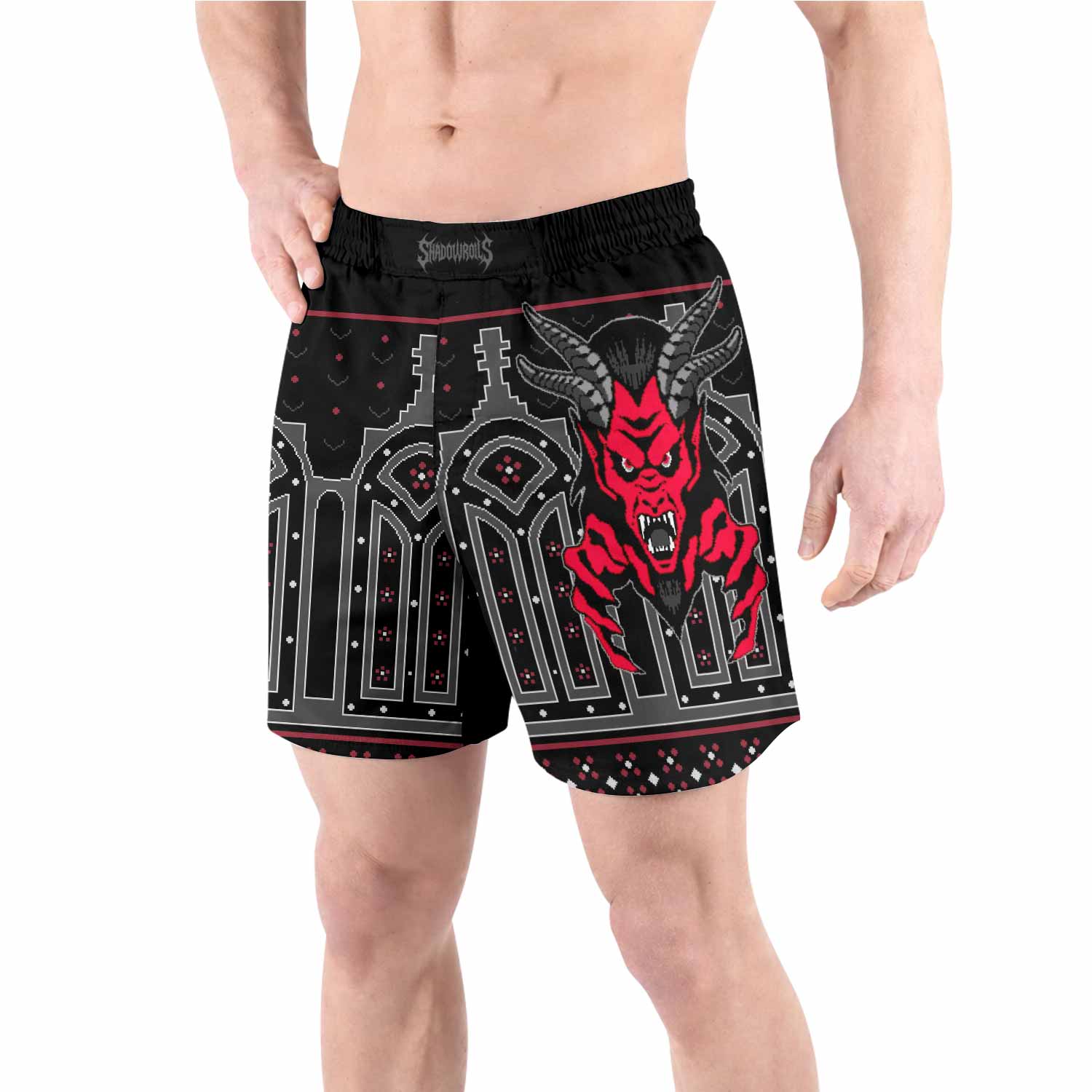 Hell's Gate Grappling Shorts - front view lifestyle