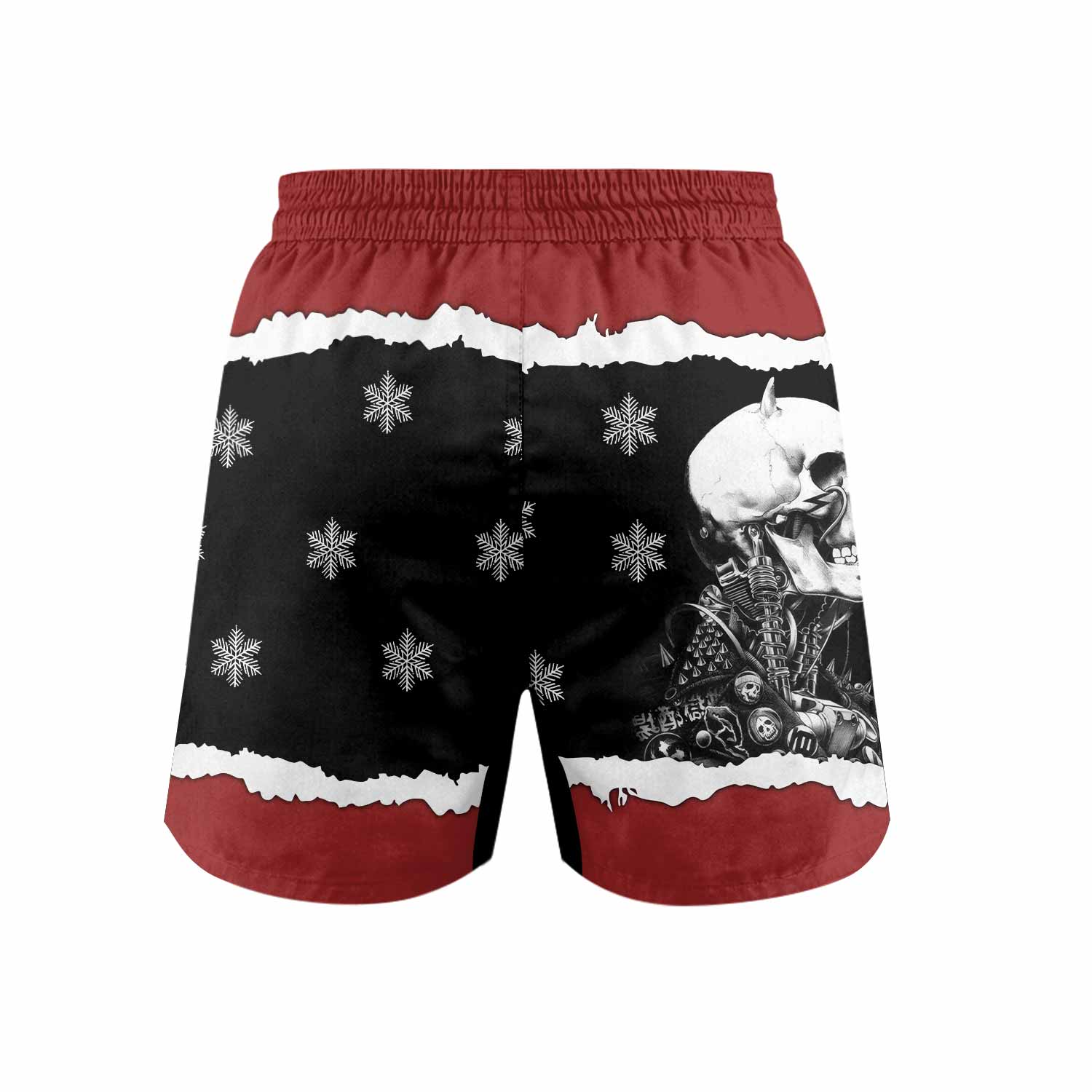 Megadeth Christmas Grappling Shorts - back view mockup