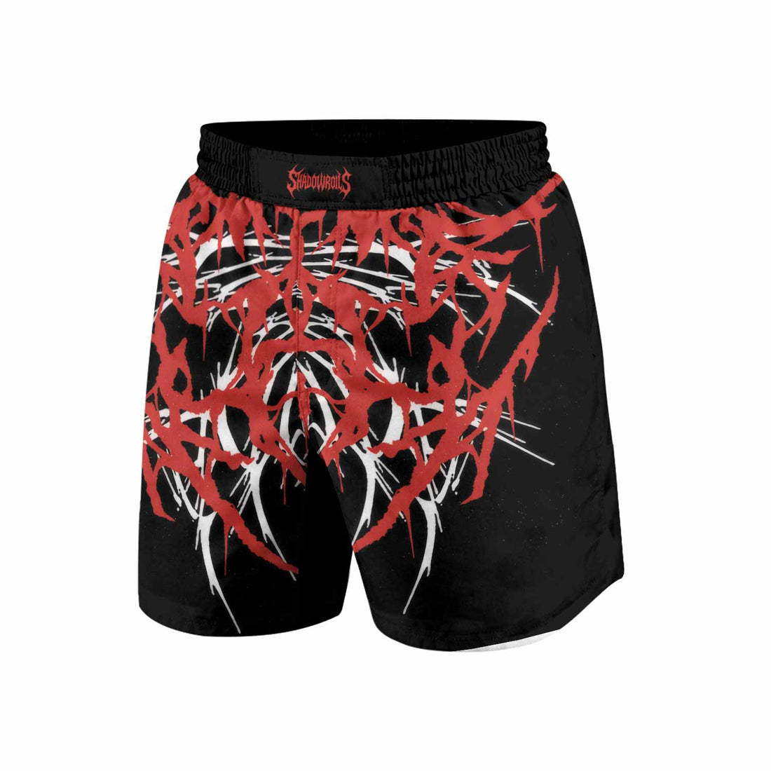 Infernal Spines Grappling Shorts - front and back view