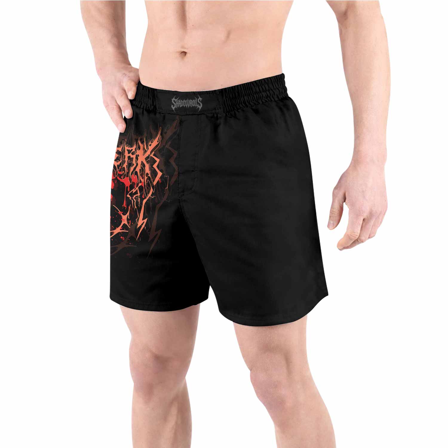Berserker's Oath Grappling Shorts - front view lifestyle