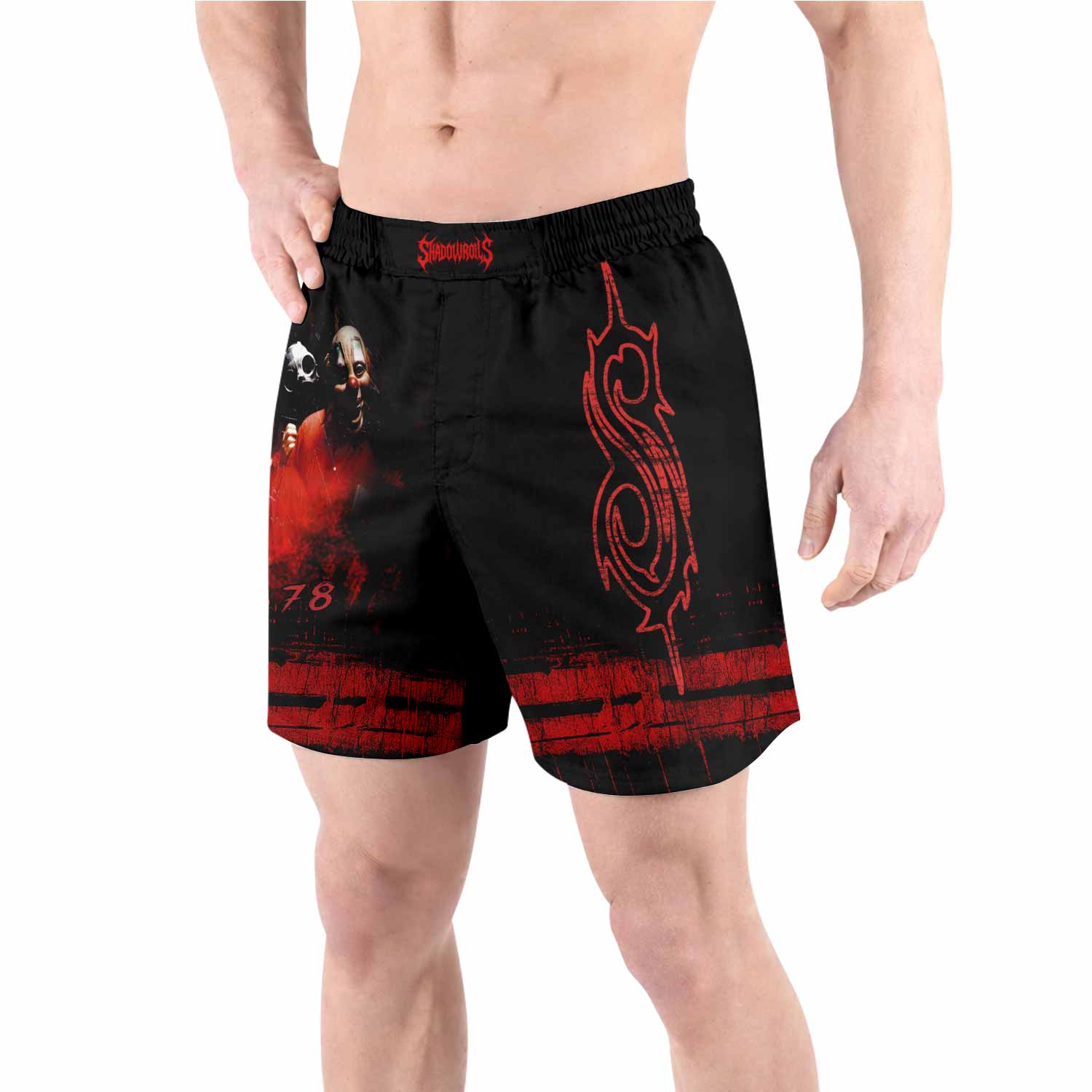 Slipknot Debut Grappling Shorts - front view lifestyle
