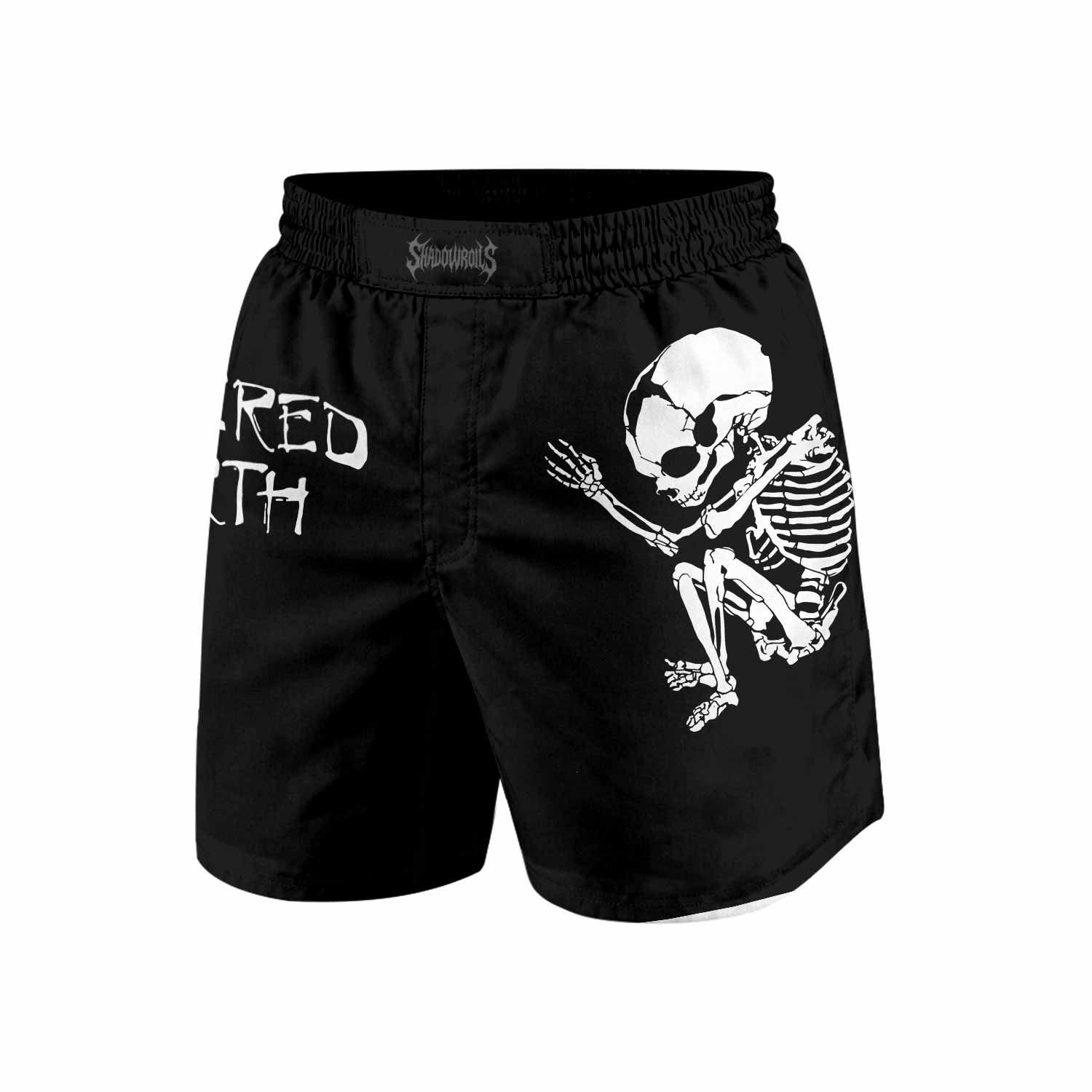 Butchered at Birth Grappling Shorts - front view mockup