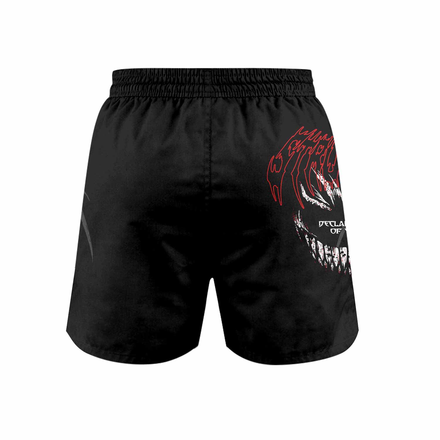 Declaration of War Grappling Shorts - back view mockup
