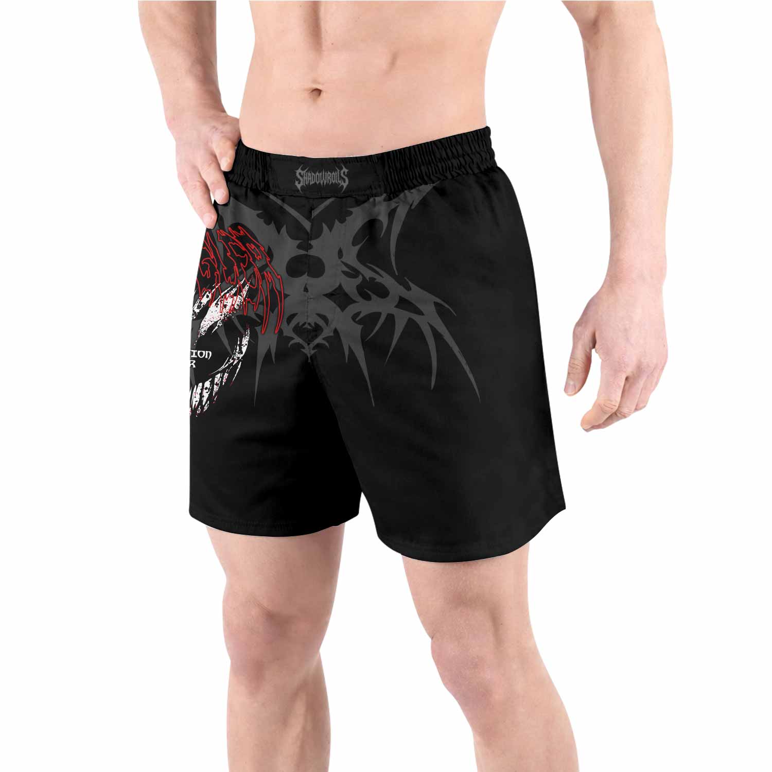Declaration of War Grappling Shorts - front view lifestyle