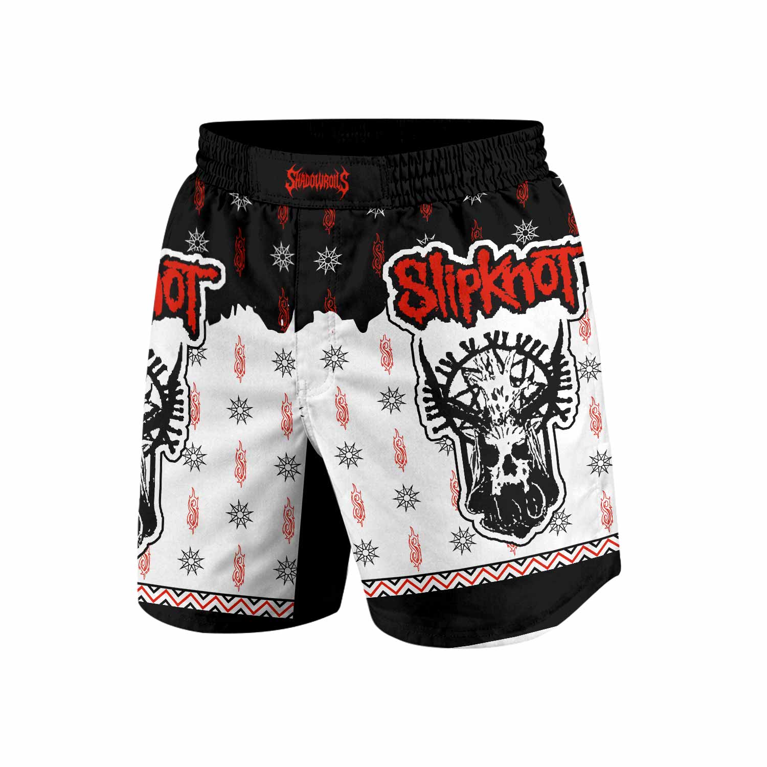 Slipknot Infernal Goat Grappling Shorts - front view mockup