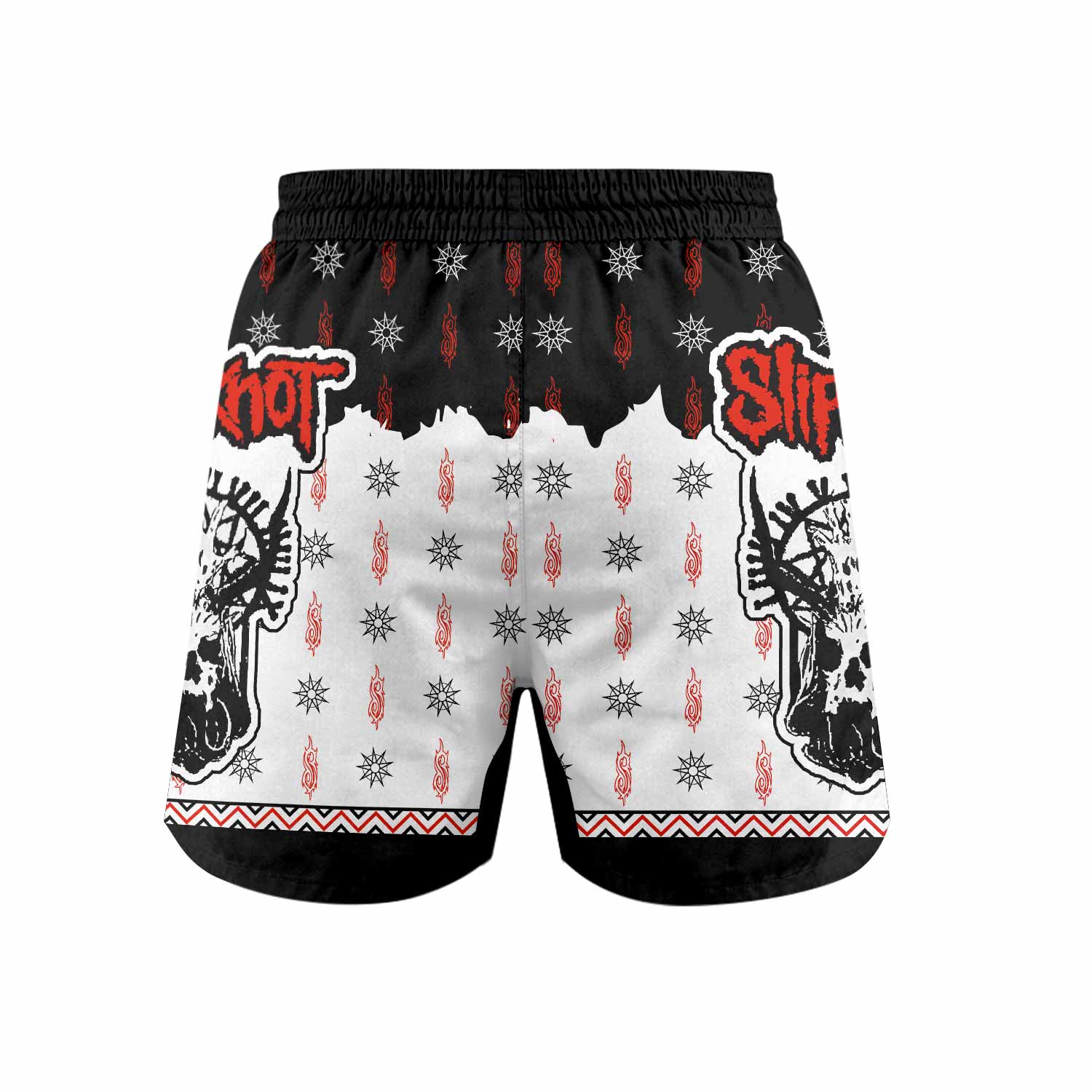 Slipknot Infernal Goat Grappling Shorts - back view mockup