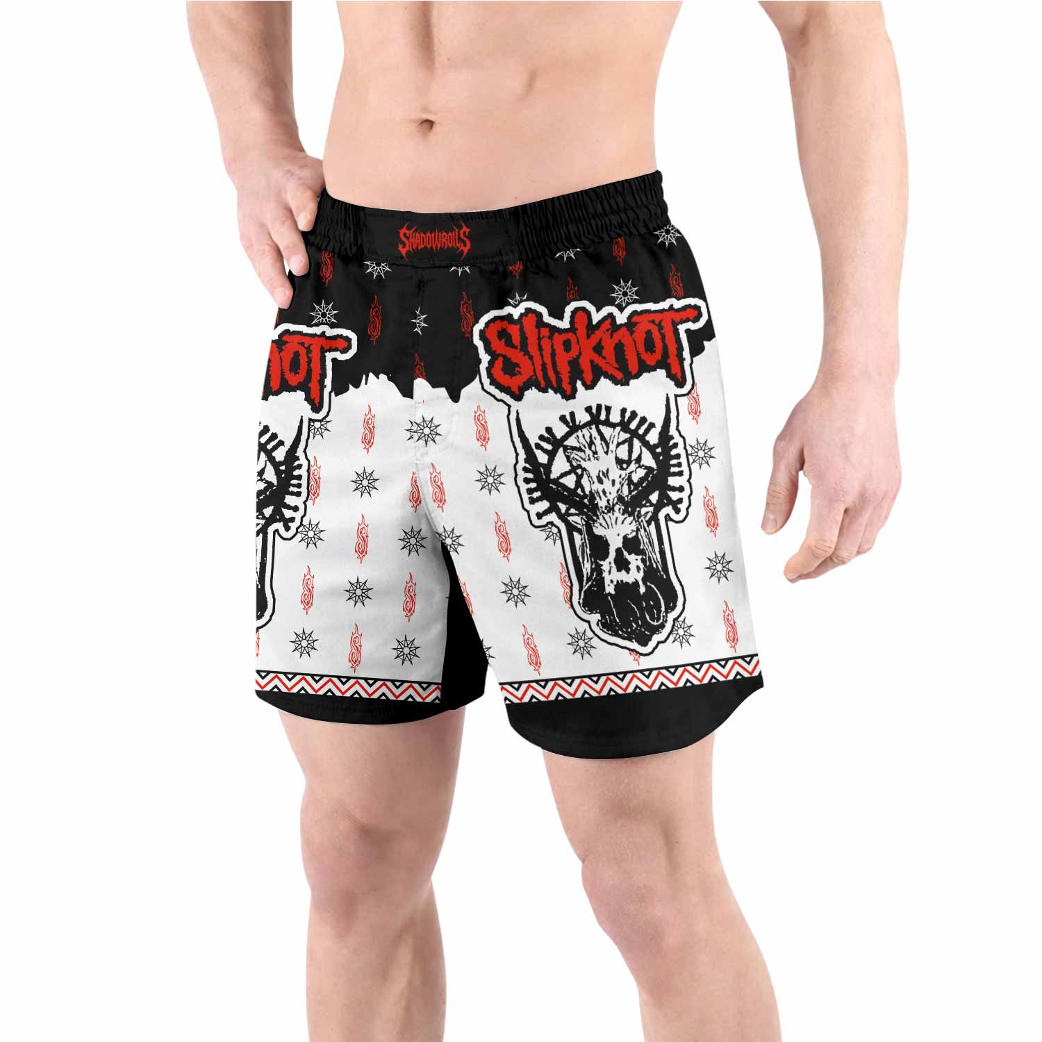 Slipknot Infernal Goat Grappling Shorts - front view lifestyle