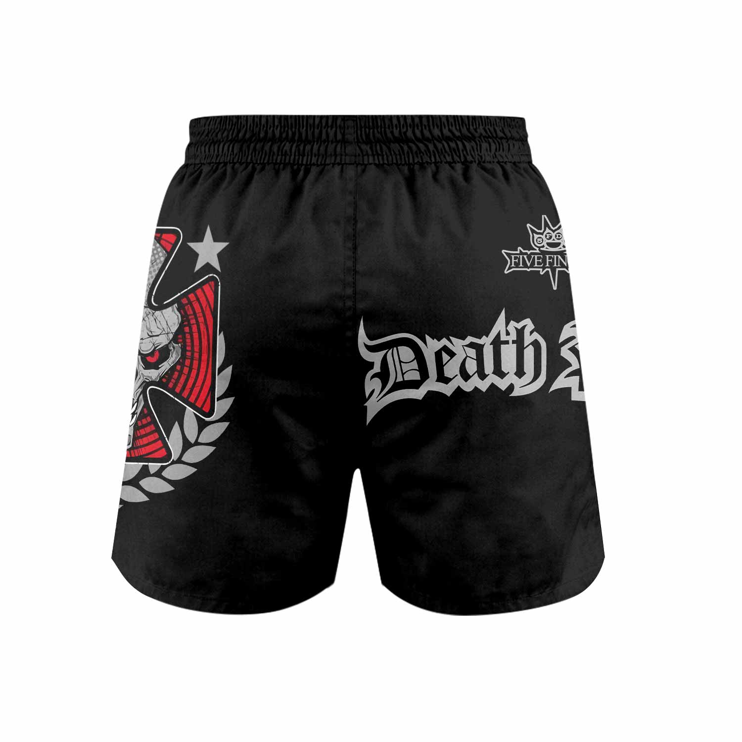 Death Punch Grappling Shorts - back view mockup