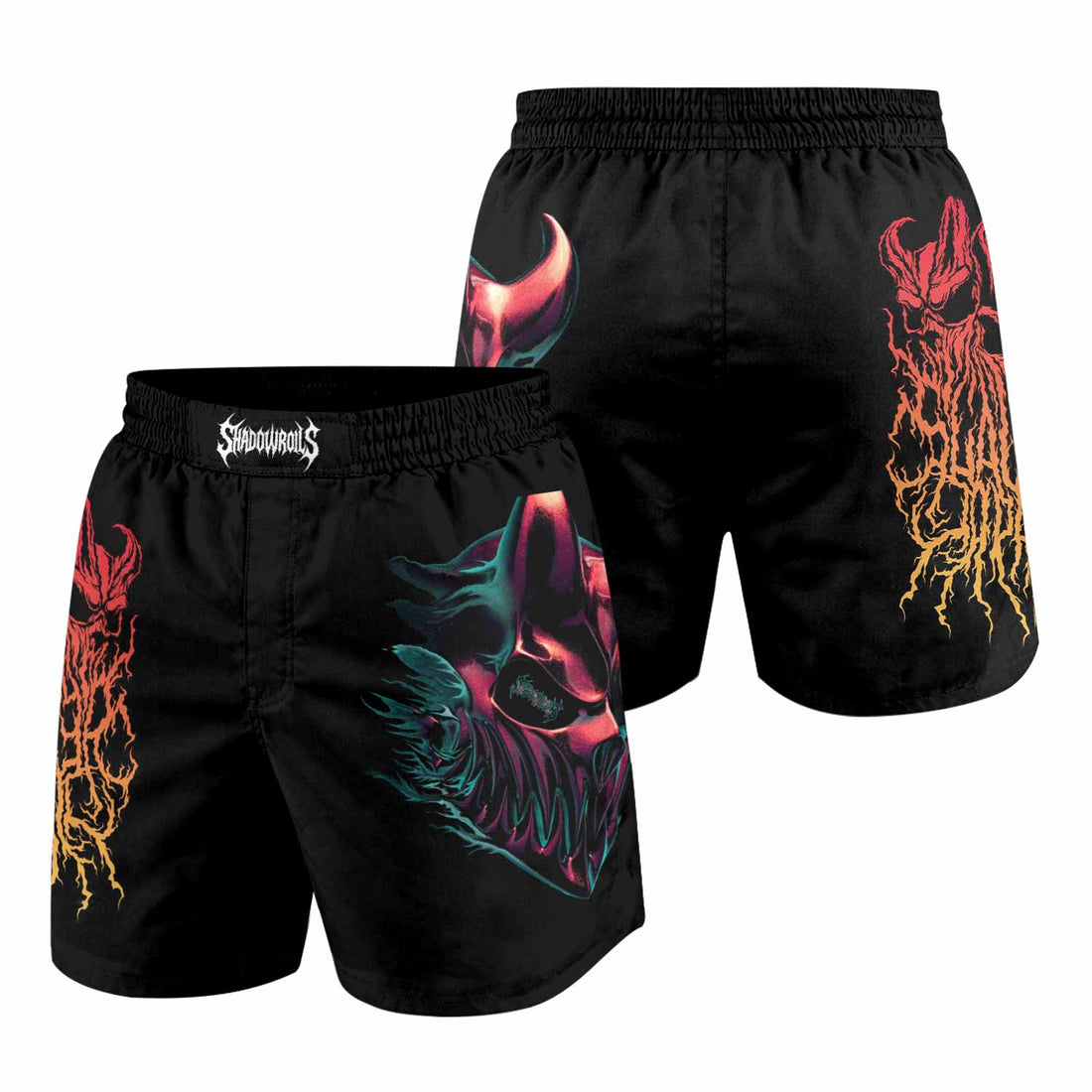 Kostolom Grappling Shorts - front and back view