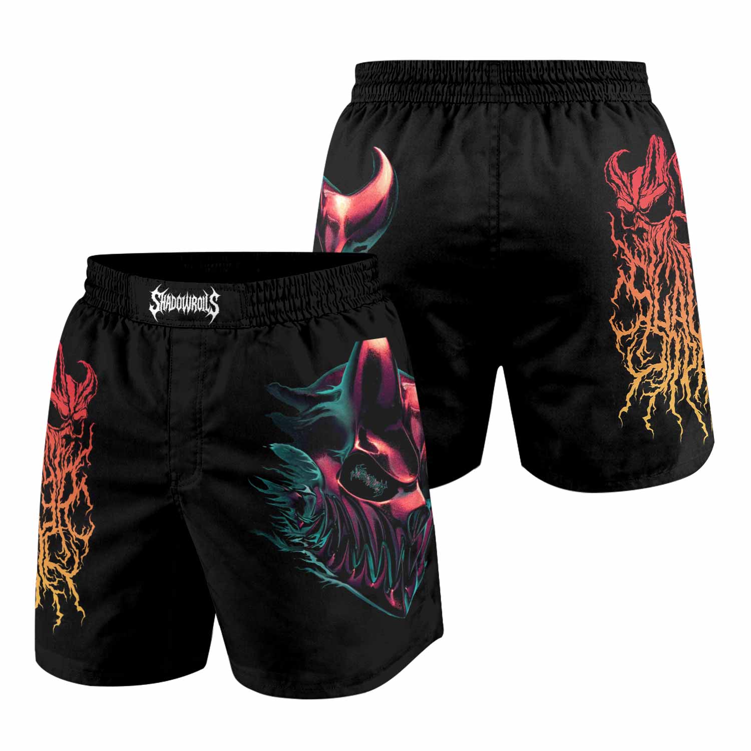 Kostolom Grappling Shorts - front and back view