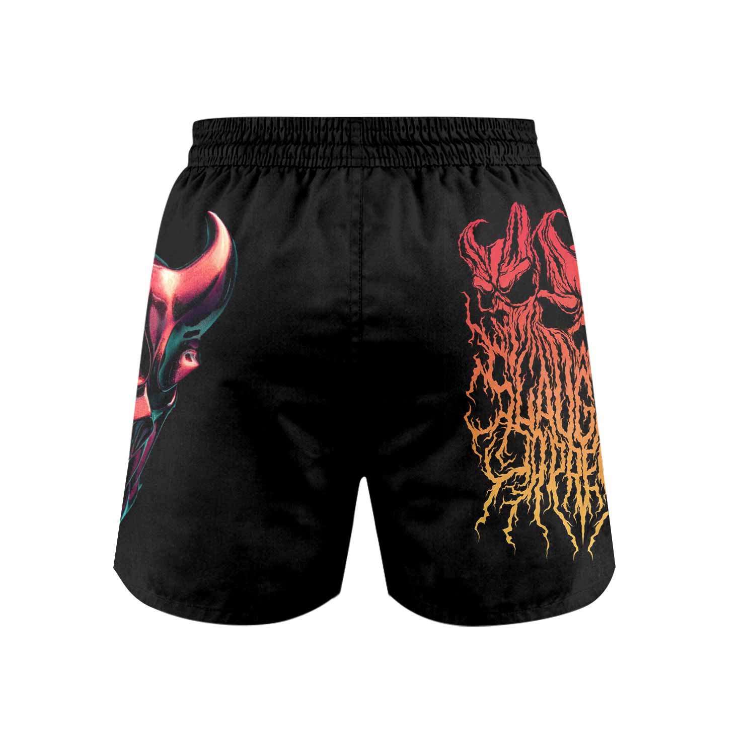 Kostolom Grappling Shorts - back view mockup