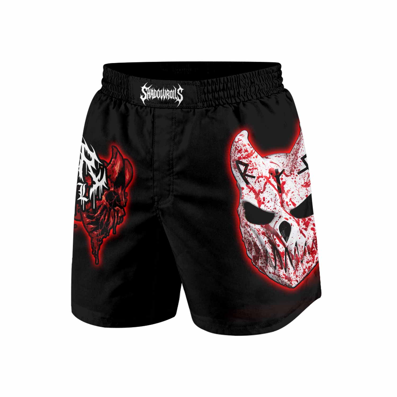 Slaughter to Prevail Grappling Shorts - front view mockup