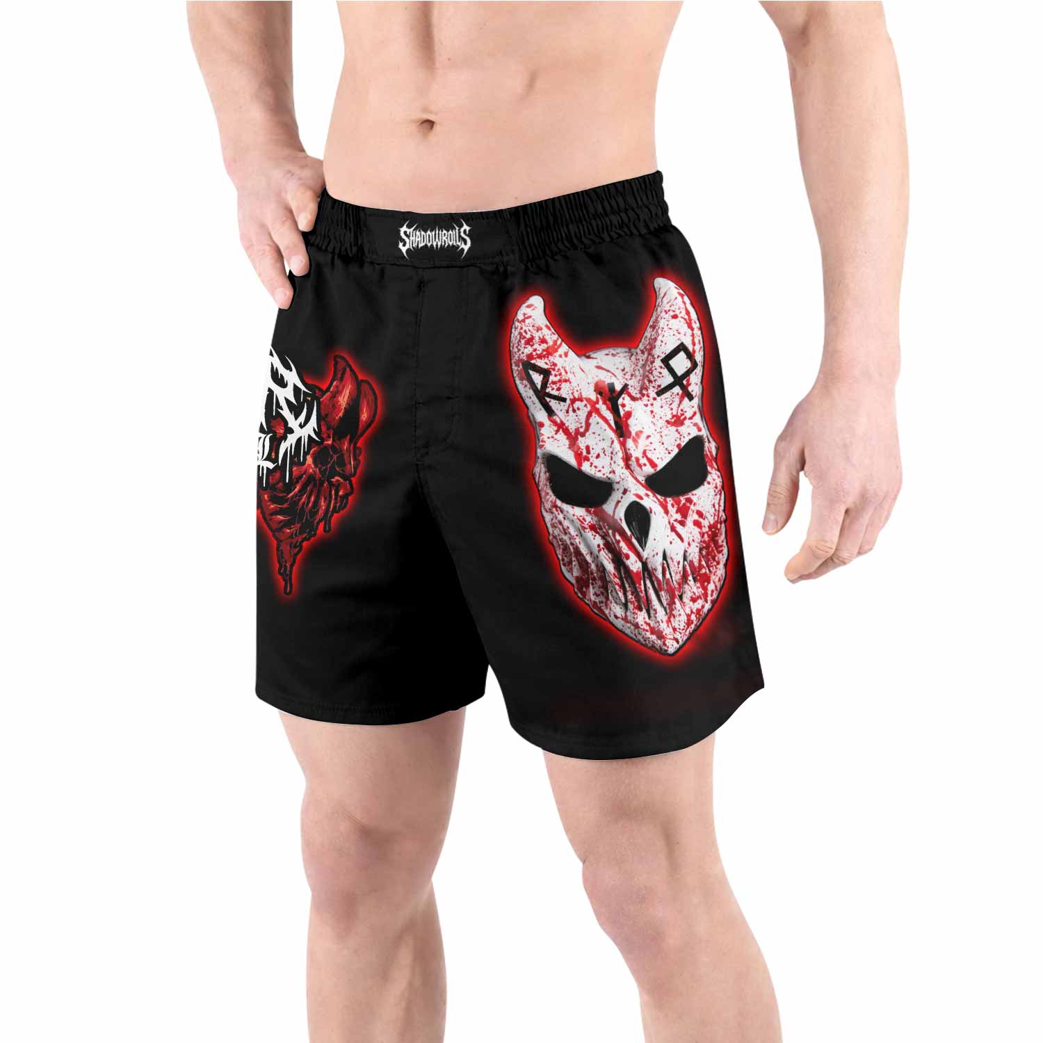 Slaughter to Prevail Grappling Shorts - front view lifestyle