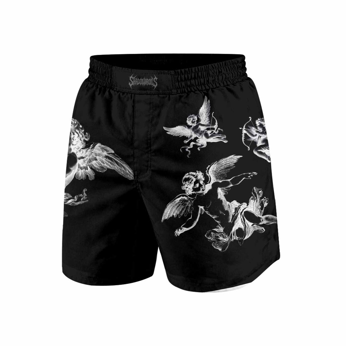 Angels of Solace Grappling Shorts - front and back view