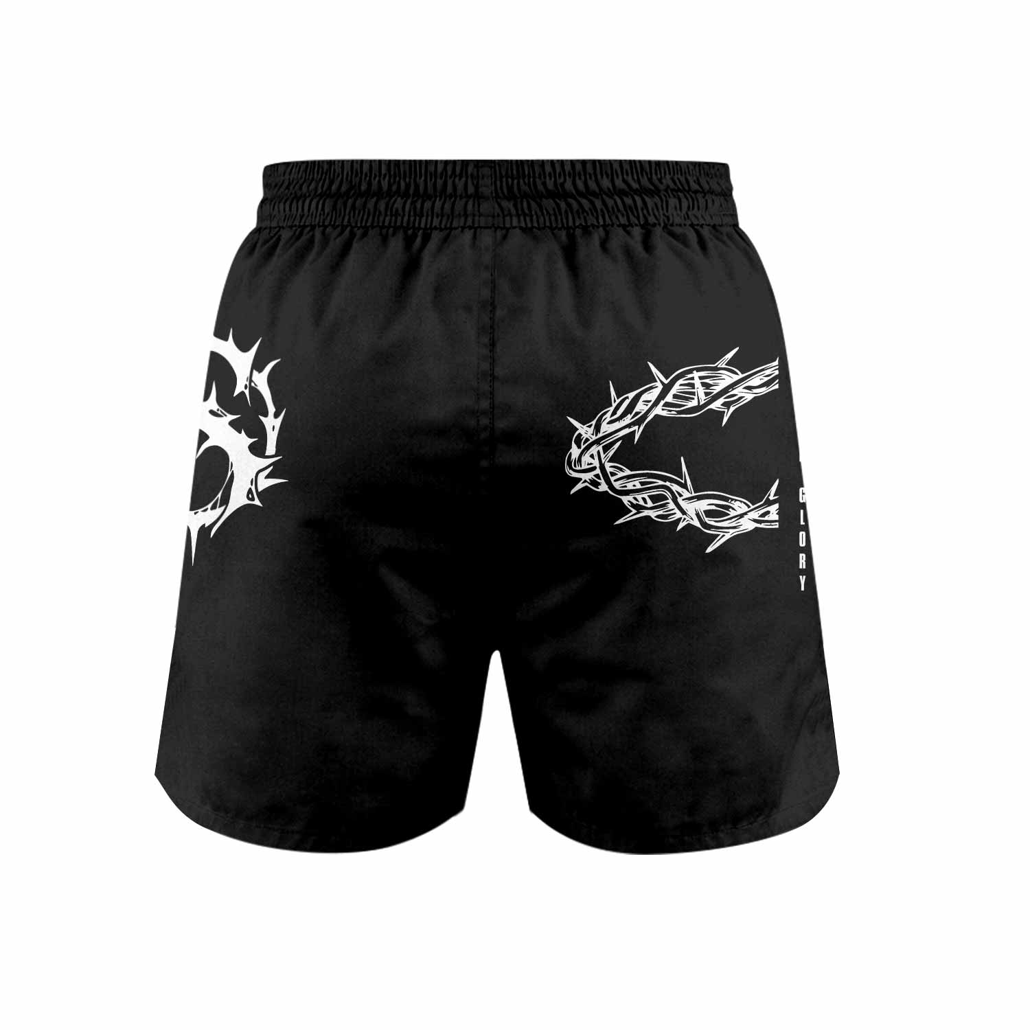The King of Glory Grappling Shorts - back view mockup