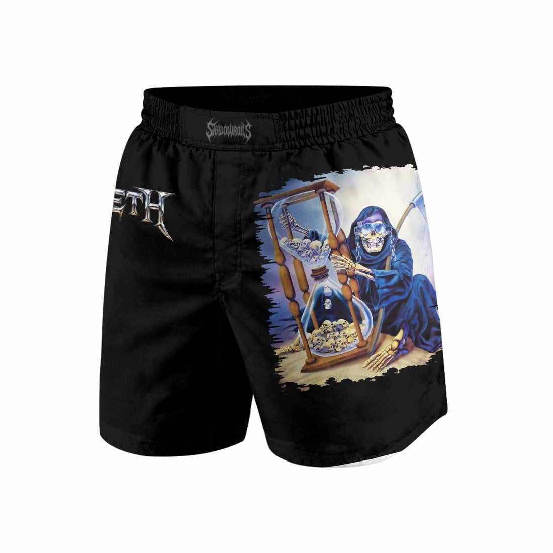 Megadeth Countdown to Submission Grappling Shorts - front and back view