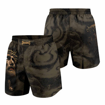 Live for Him Grappling Shorts - front and back view