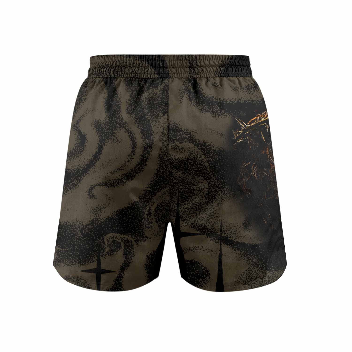 Live for Him Grappling Shorts - back view mockup