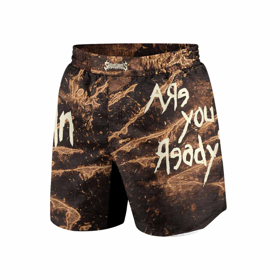 Are You Ready Korn Grappling Shorts - front and back view