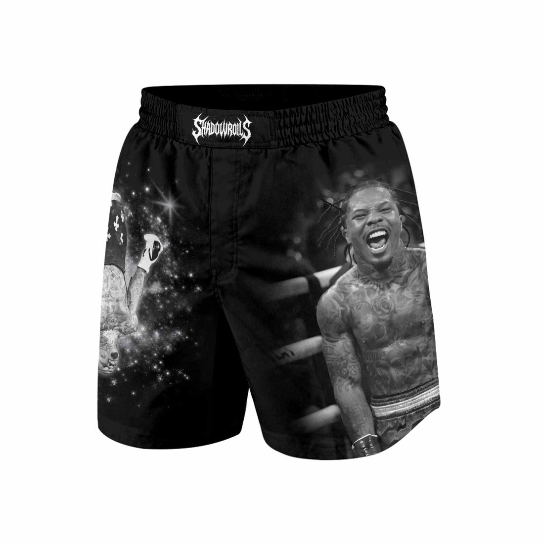 Gervonta Tank Davis Flip Grappling Shorts - front and back view