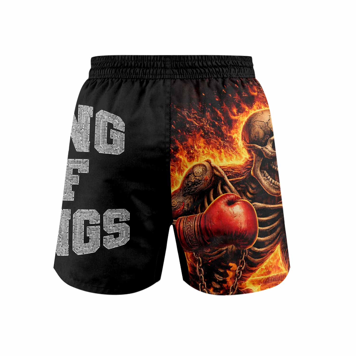 Saint King of Kings Grappling Shorts - back view mockup