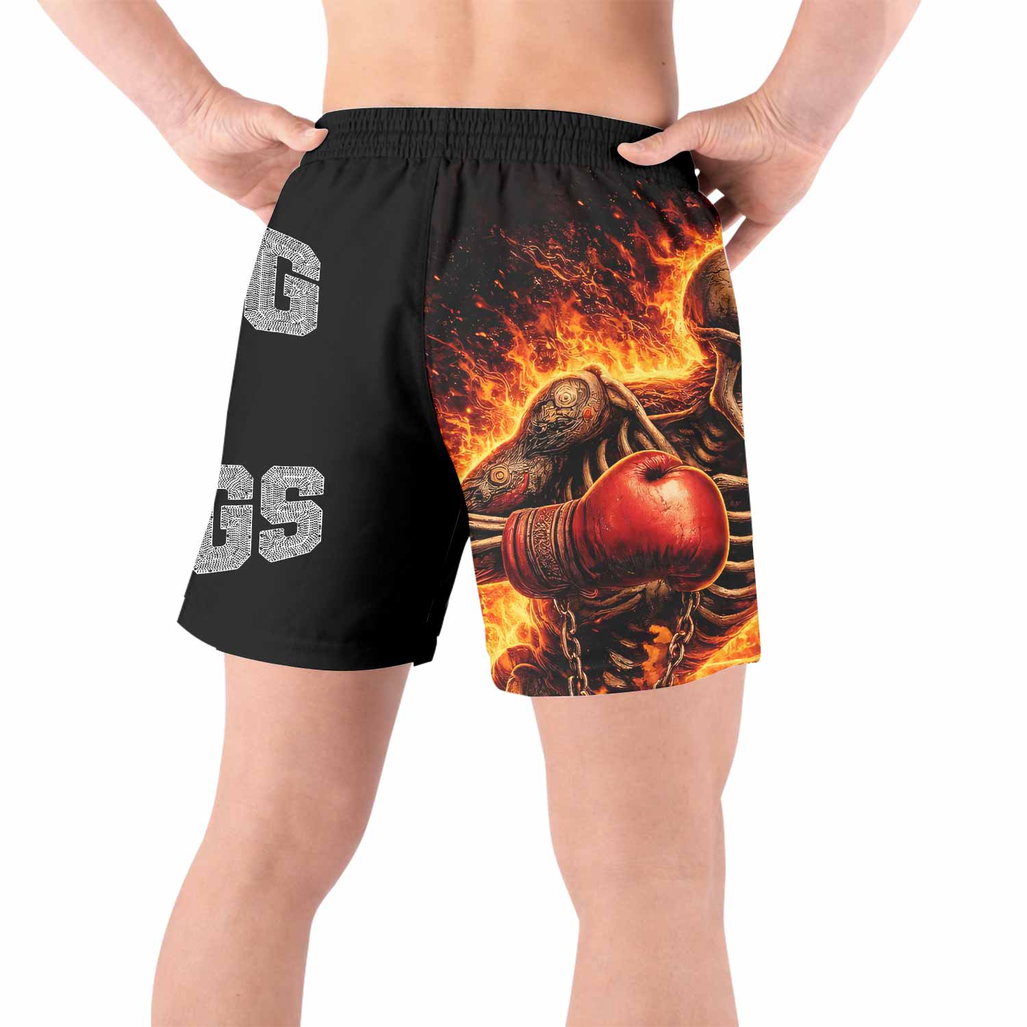 Saint King of Kings Grappling Shorts - back view lifestyle
