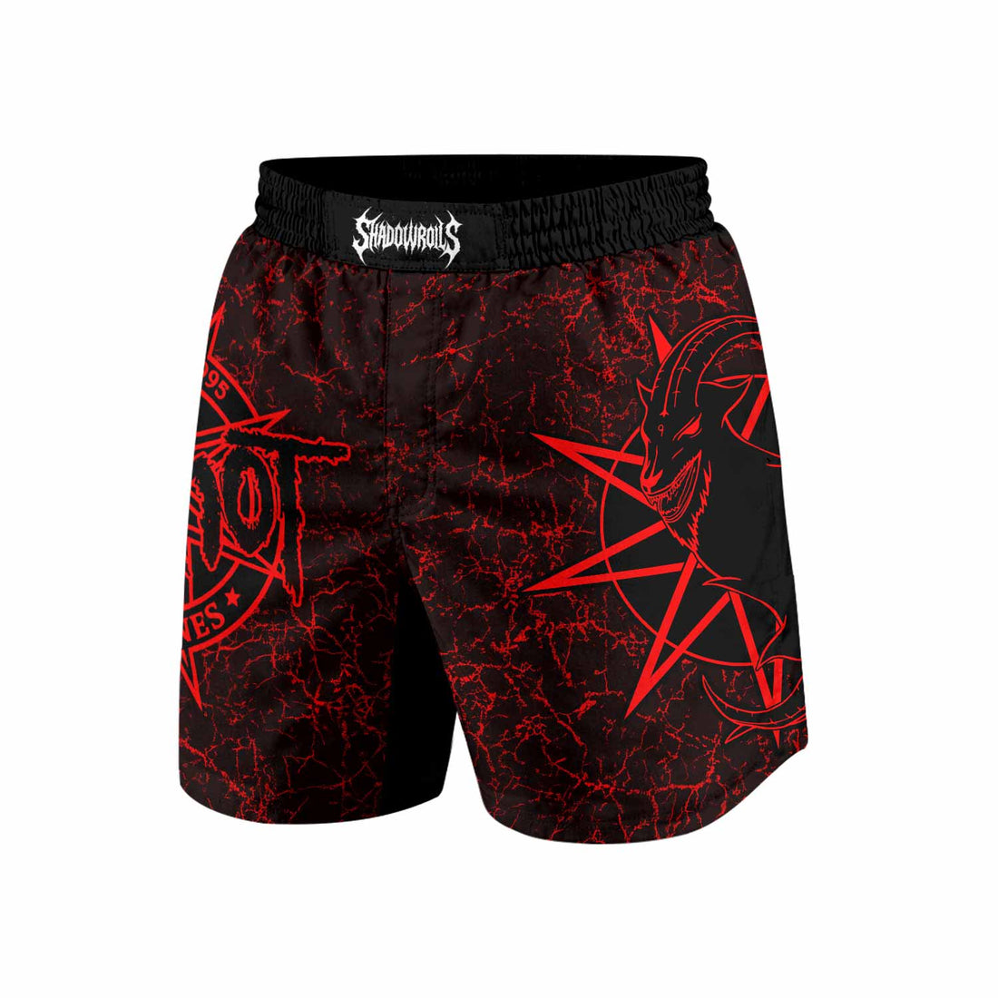 Slipknot Rotting Goat Grappling Shorts - front and back view