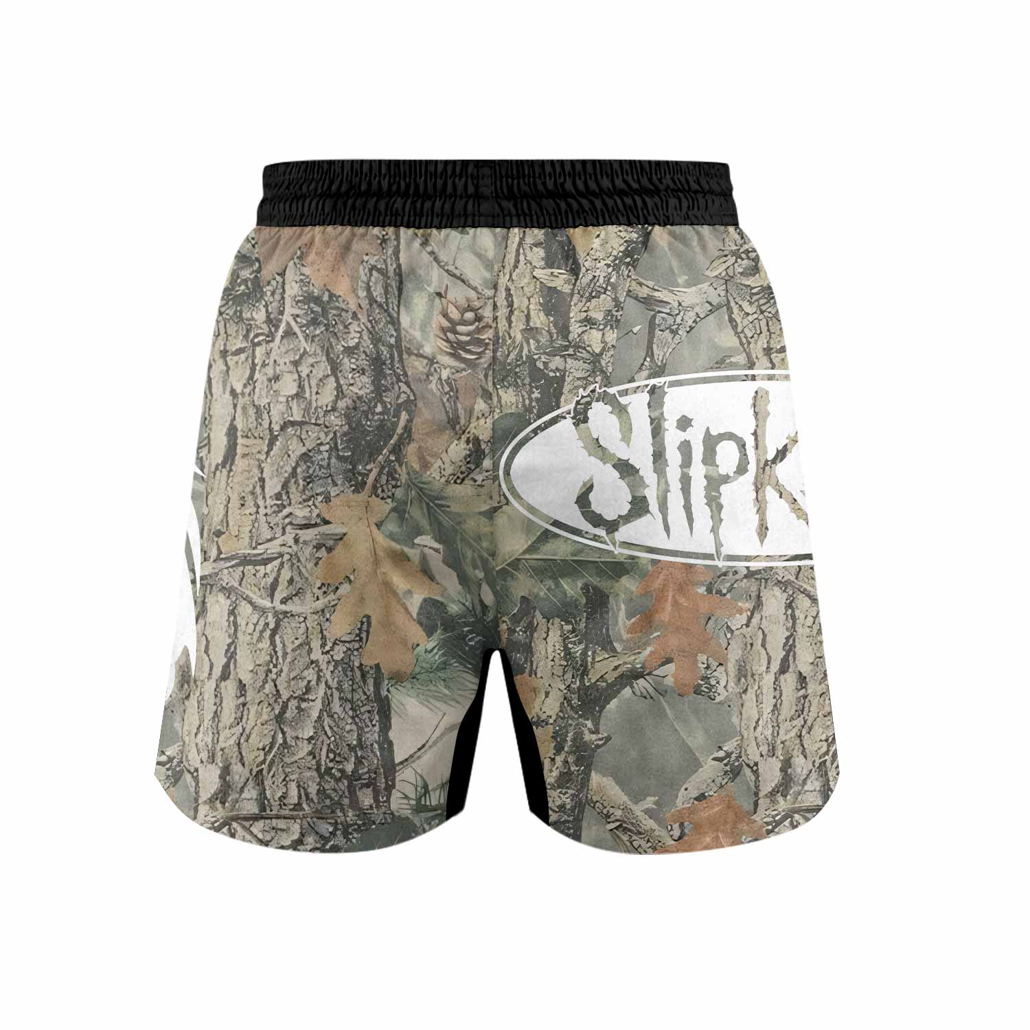 Slipknot Forest Camo Grappling Shorts - back view mockup