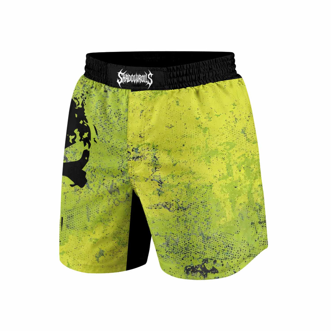 The Punisher Skull Grappling Shorts - front and back view