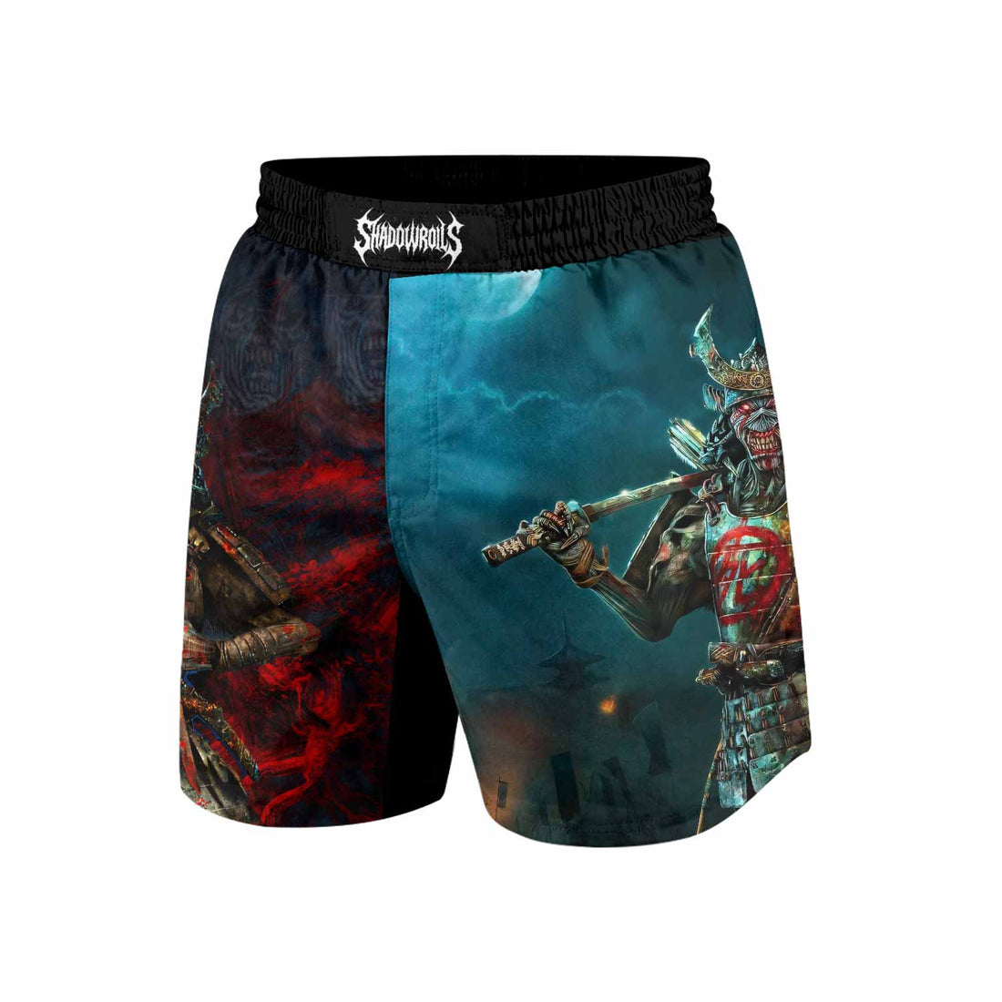Iron Maiden Senjutsu Grappling Shorts - front and back view