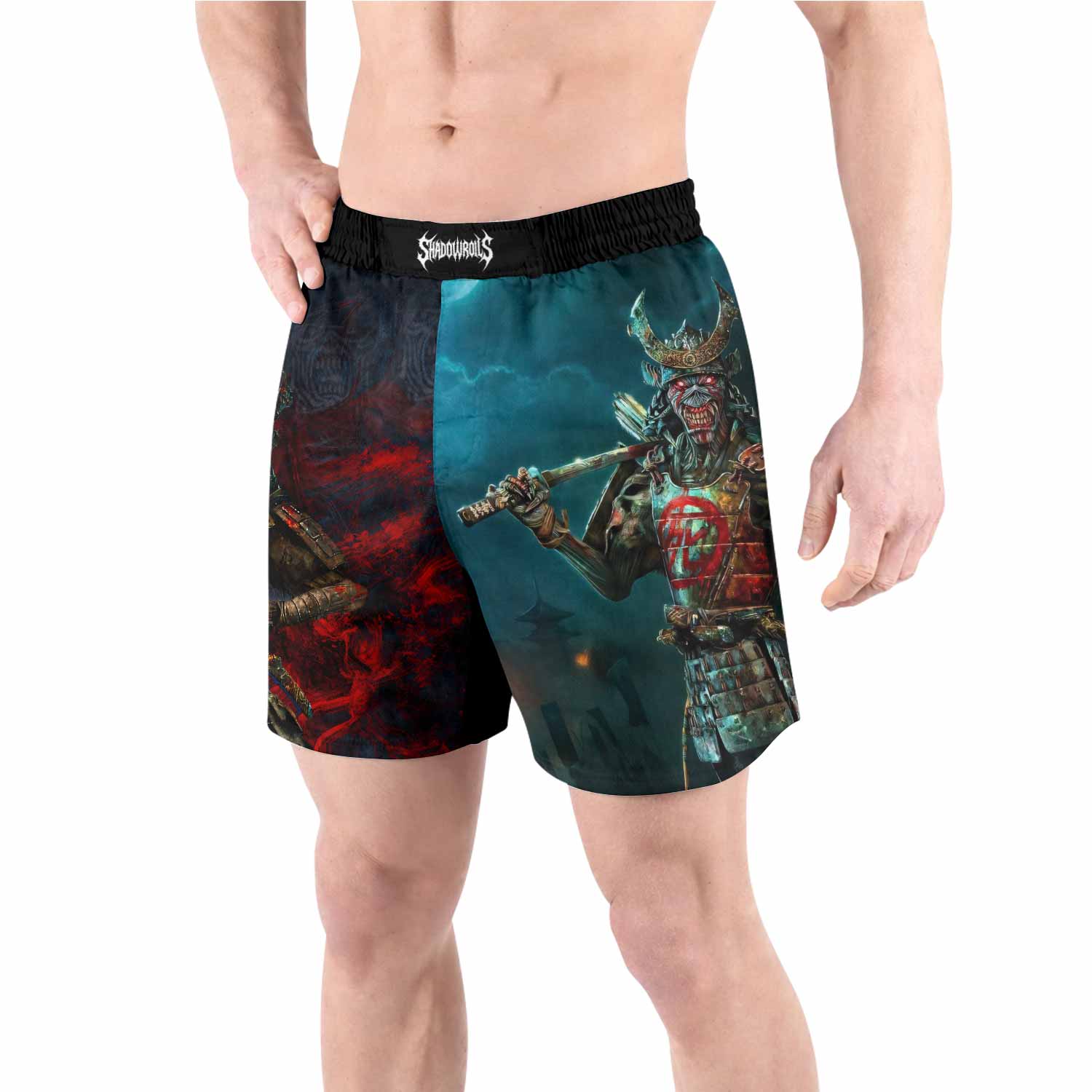 Iron Maiden Senjutsu Grappling Shorts - front view lifestyle