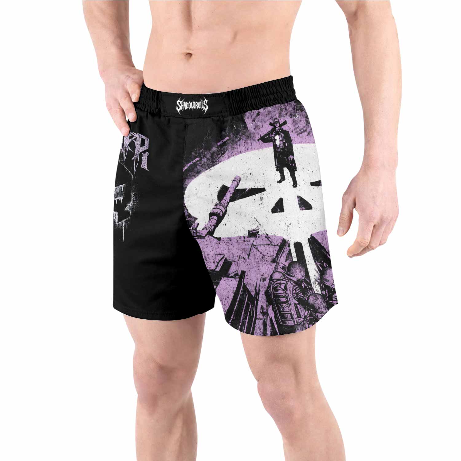 Punisher Final Verdict Grappling Shorts - front view lifestyle