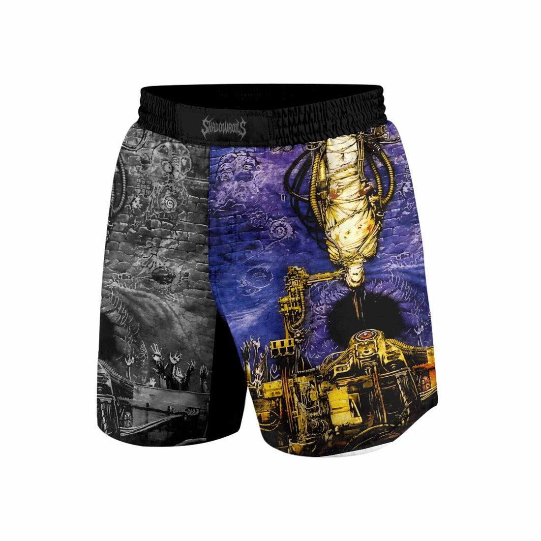 Sepultura Chaos A.D Grappling Shorts - front and back view