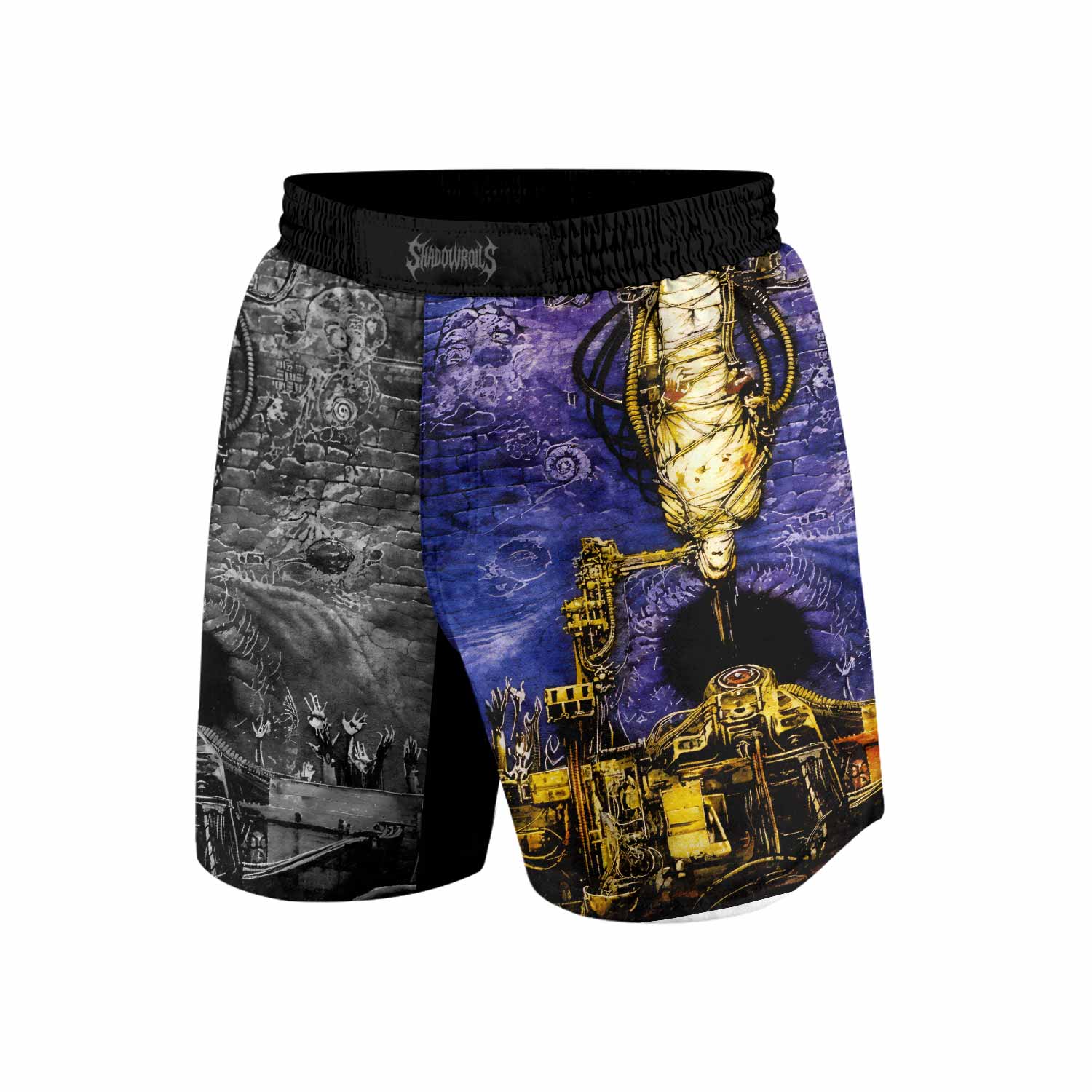 Sepultura Chaos A.D Grappling Shorts - front view mockup