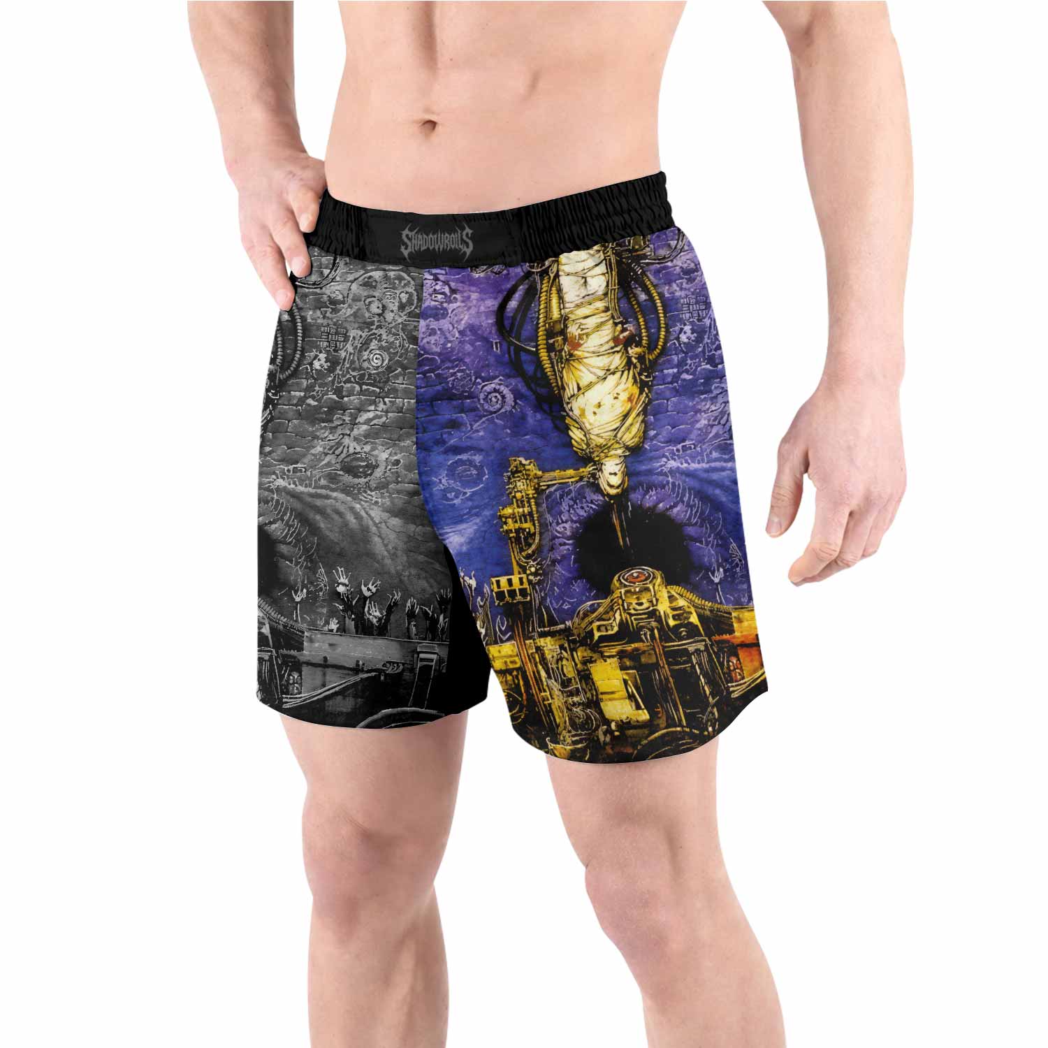 Sepultura Chaos A.D Grappling Shorts - front view lifestyle