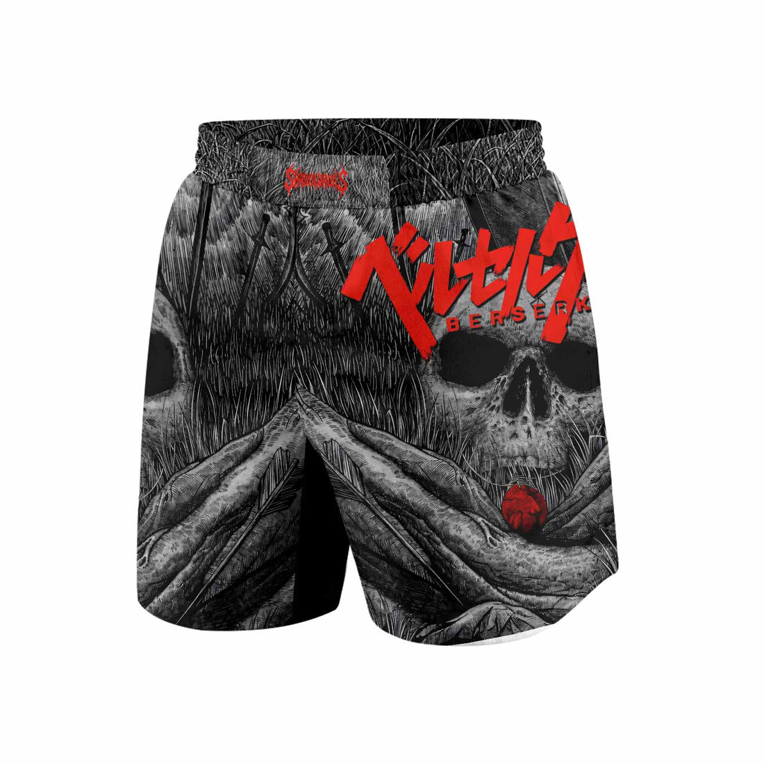 Berserk Eclipse Grappling Shorts - front and back view