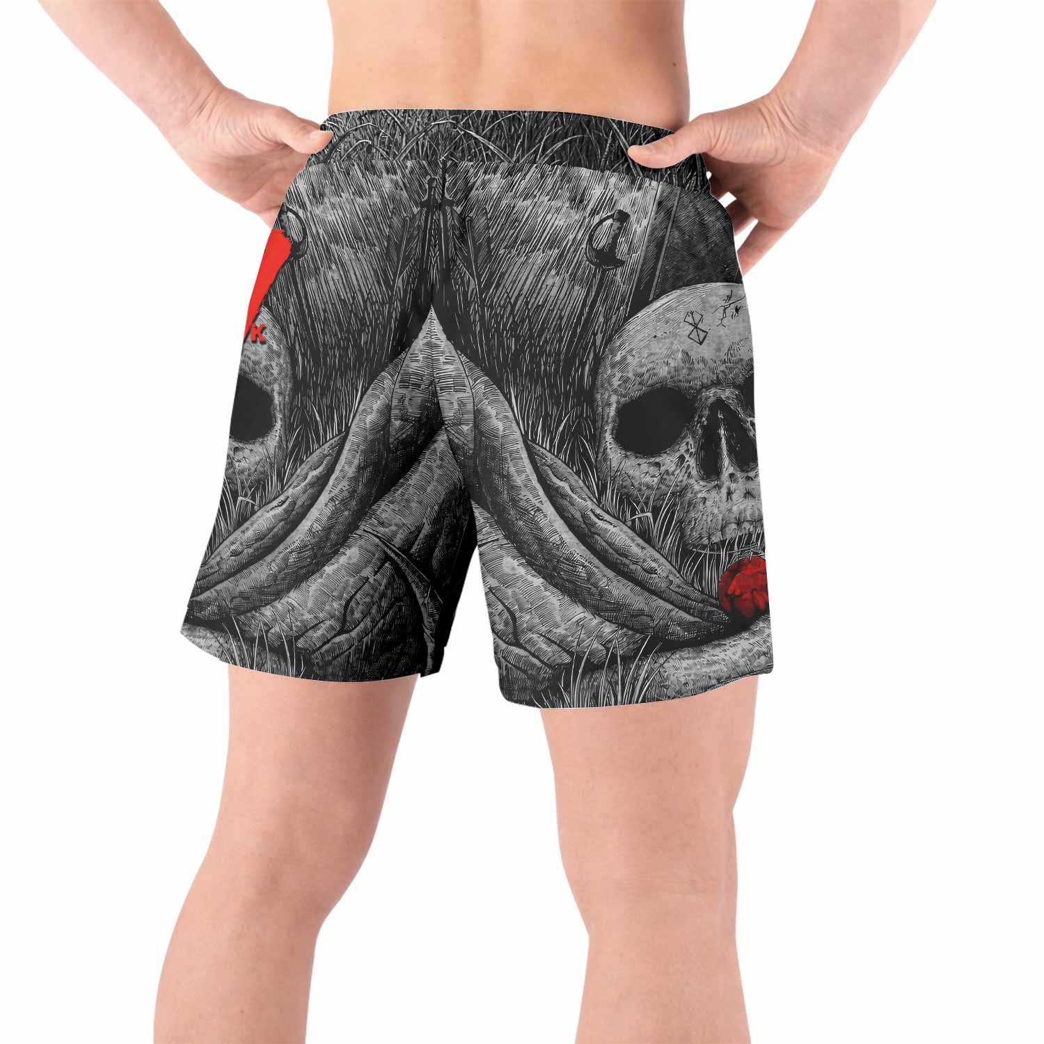 Berserk Eclipse Grappling Shorts - back view lifestyle