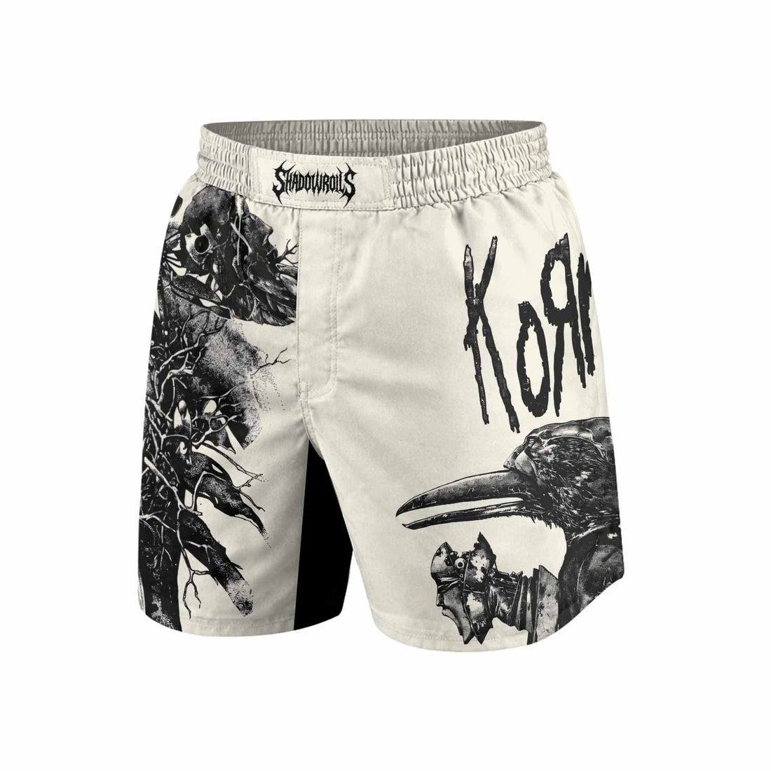 Korn Eye Of Heart Grappling Shorts - front and back view