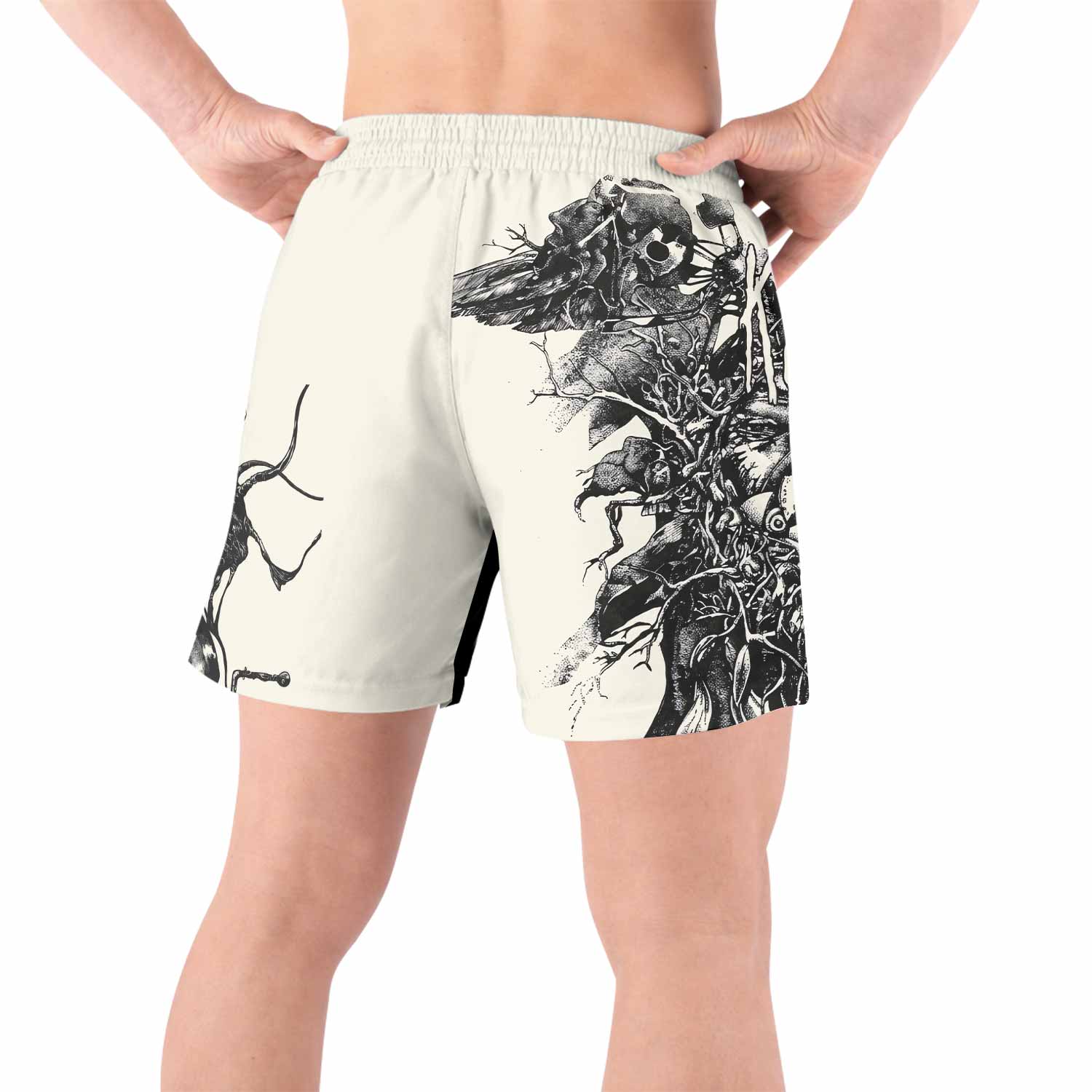 Korn Eye Of Heart Grappling Shorts - back view lifestyle