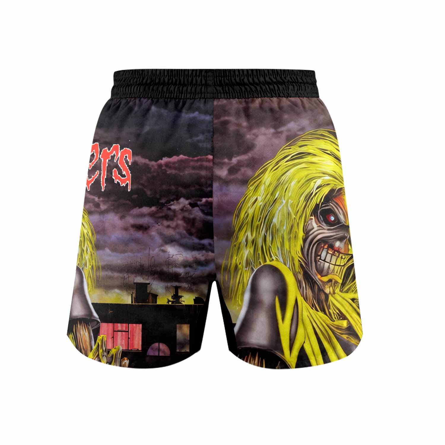 Killers Iron Maiden Grappling Shorts - back view mockup