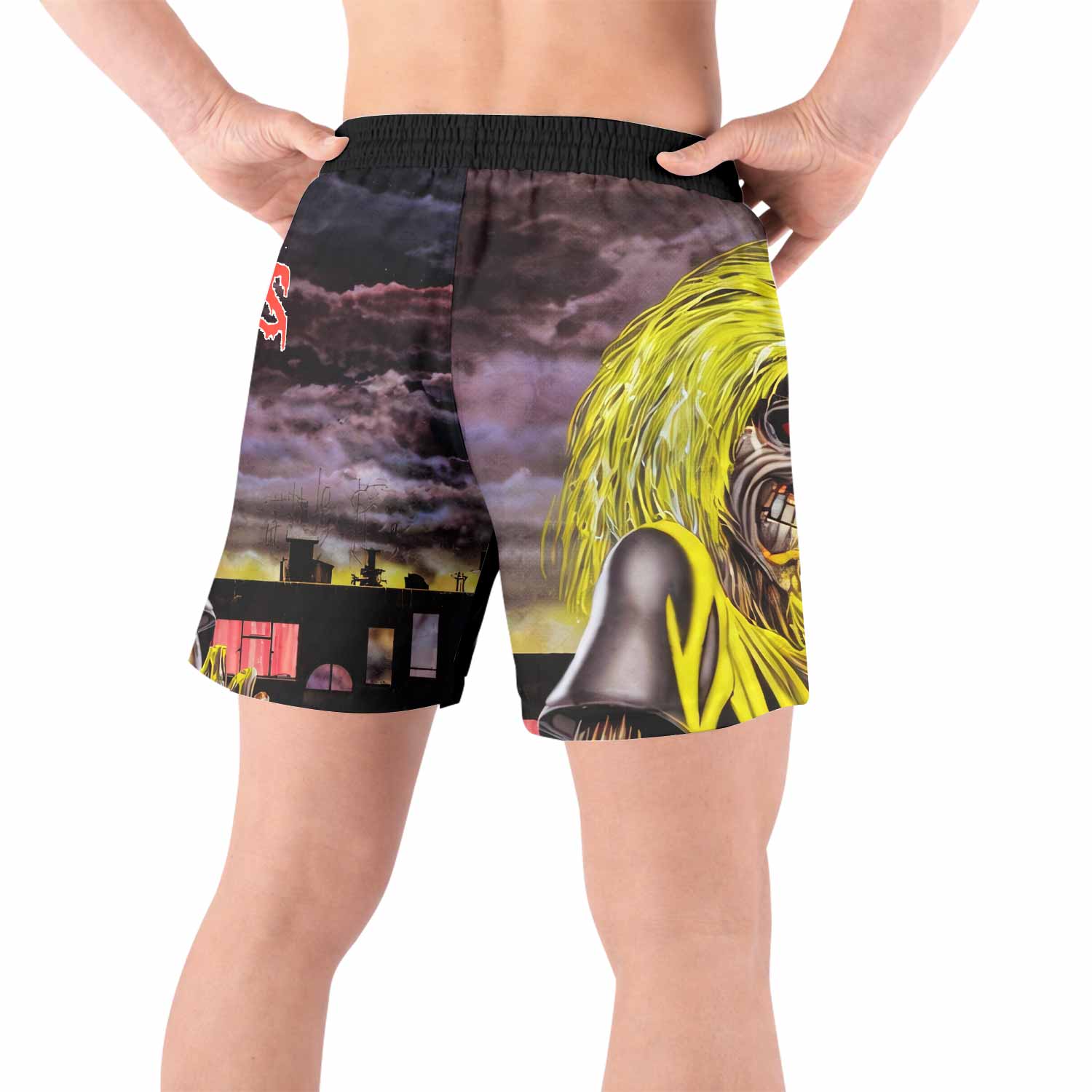 Killers Iron Maiden Grappling Shorts - back view lifestyle