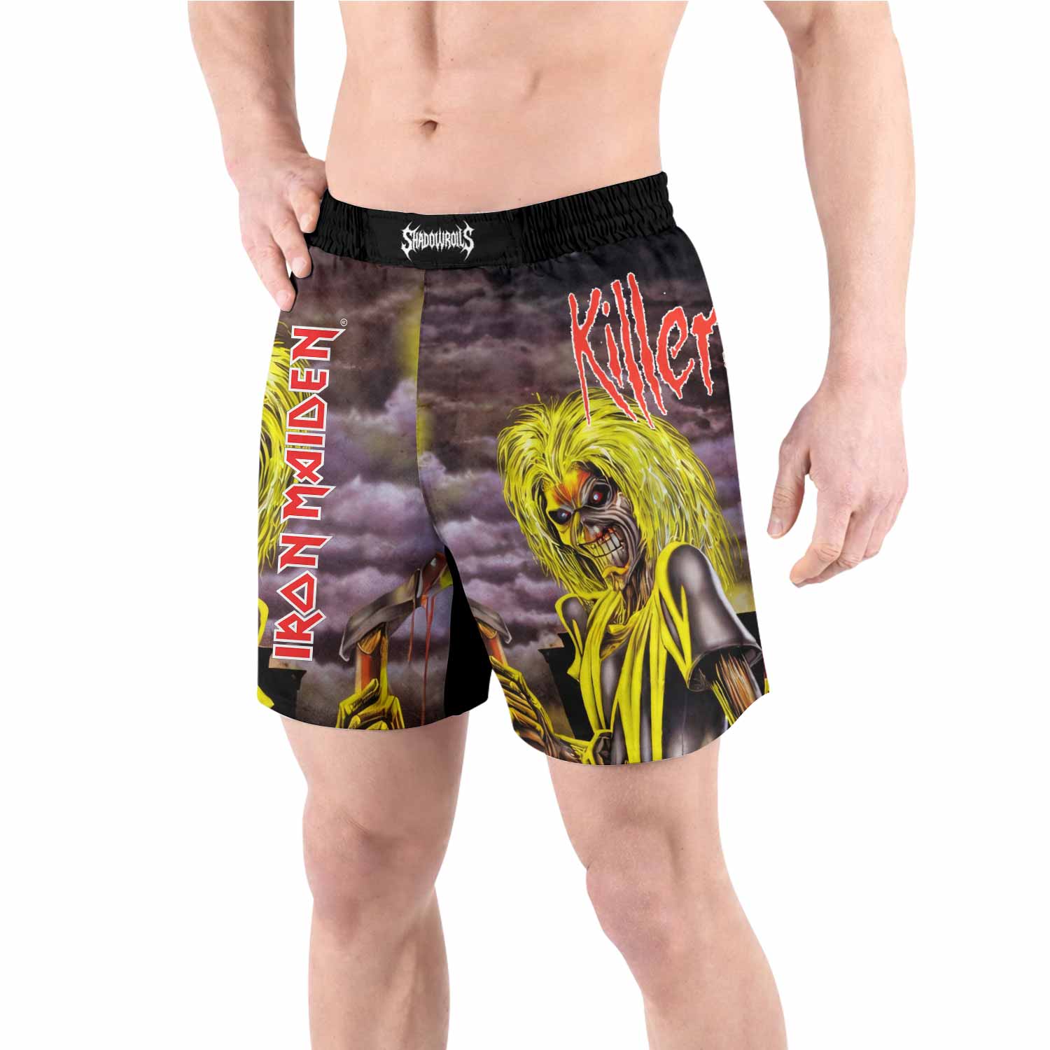 Killers Iron Maiden Grappling Shorts - front view lifestyle