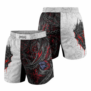 Berserk Berserker Armor Grappling Shorts - front and back view