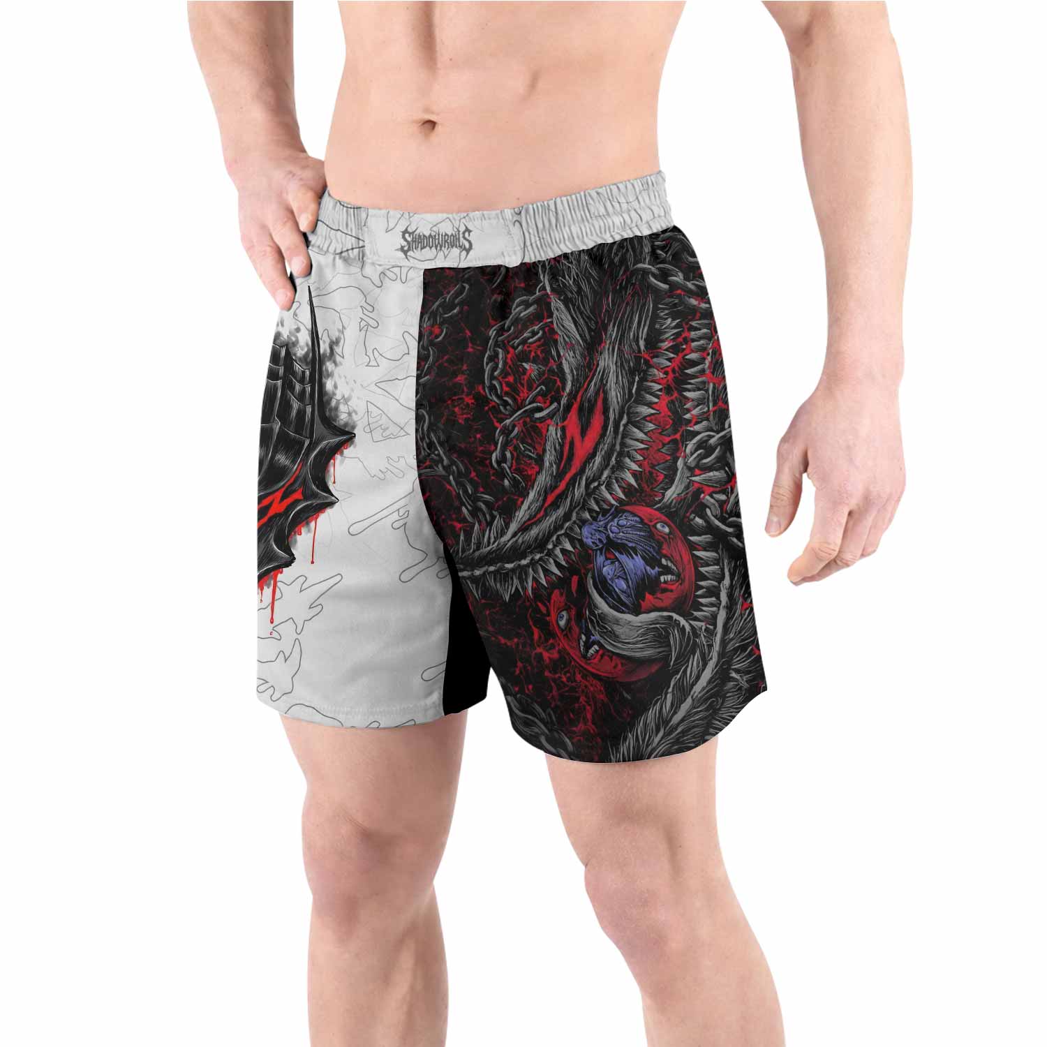 Berserk Berserker Armor Grappling Shorts - front view lifestyle