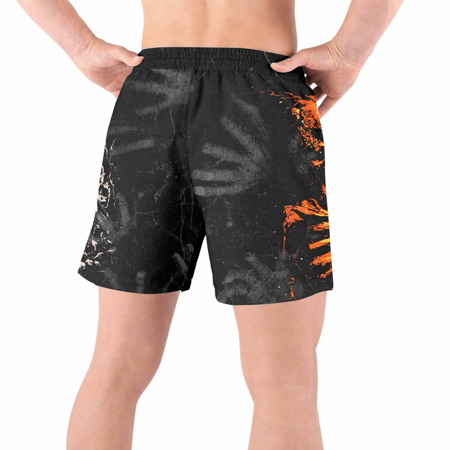 Sepultura Beneath the Remains Grappling Shorts - back view lifestyle