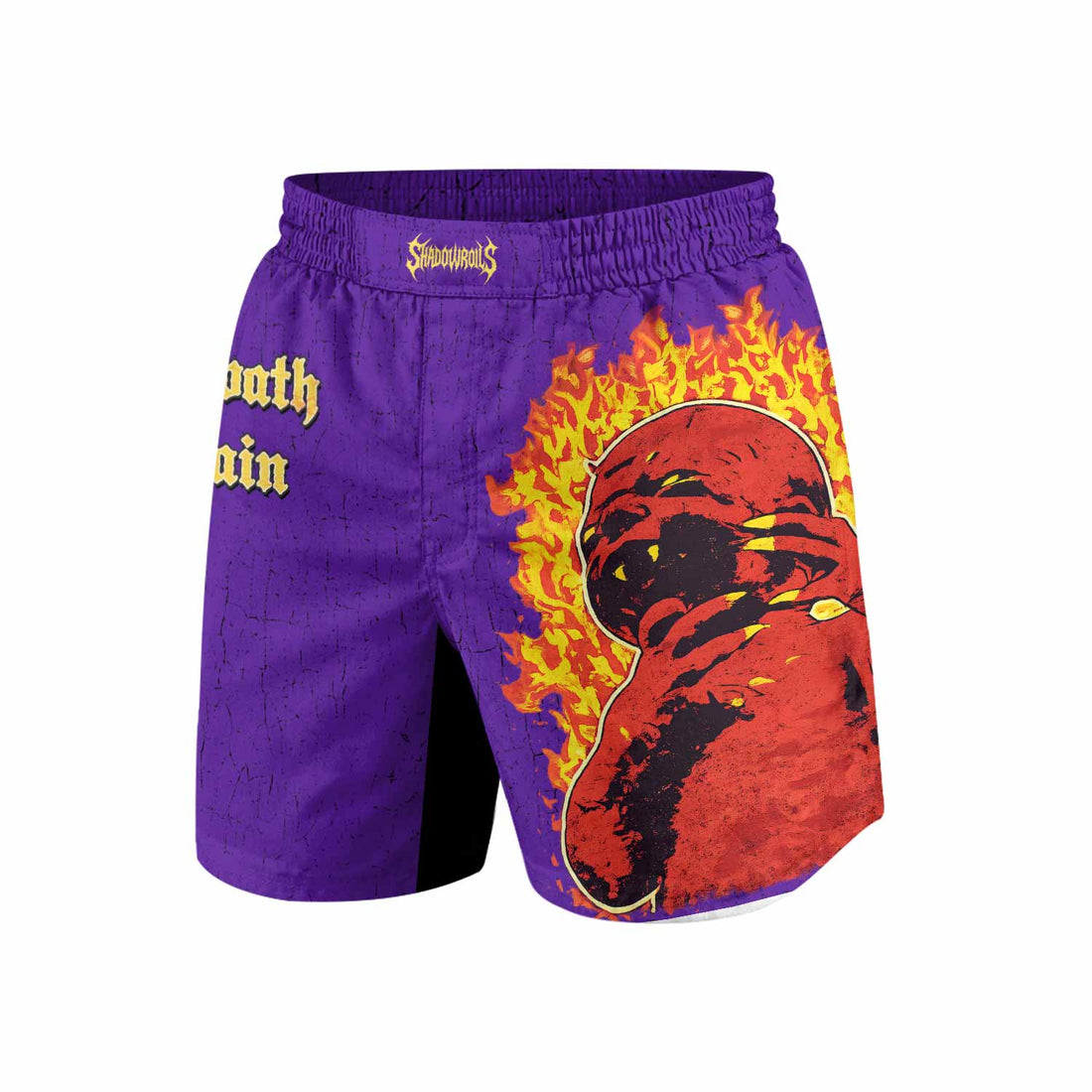 Born Again Black Sabbath Grappling Shorts - front and back view