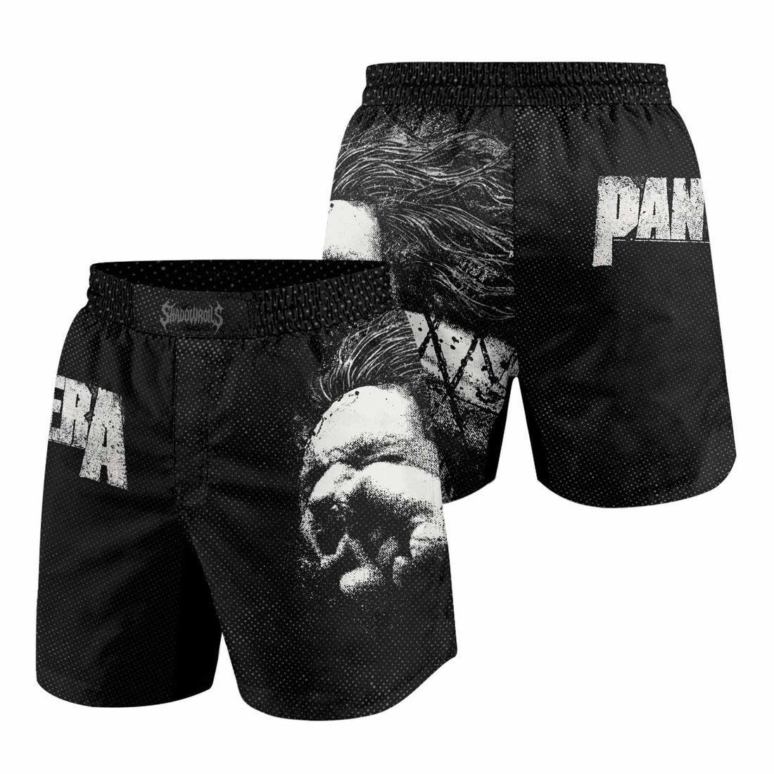 Vulgar Display of Power Pantera Grappling Shorts - front and back view