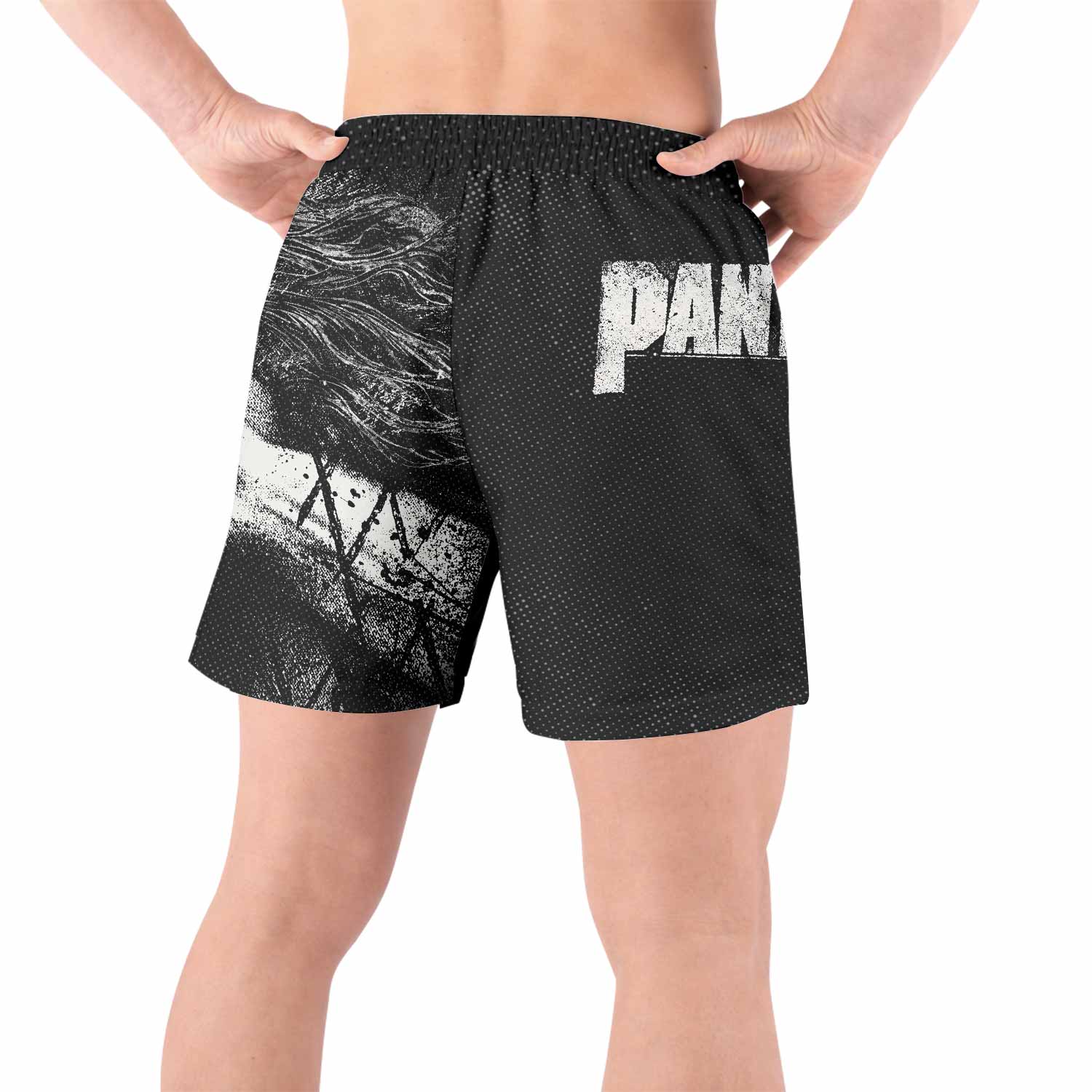 Vulgar Display of Power Pantera Grappling Shorts - back view lifestyle