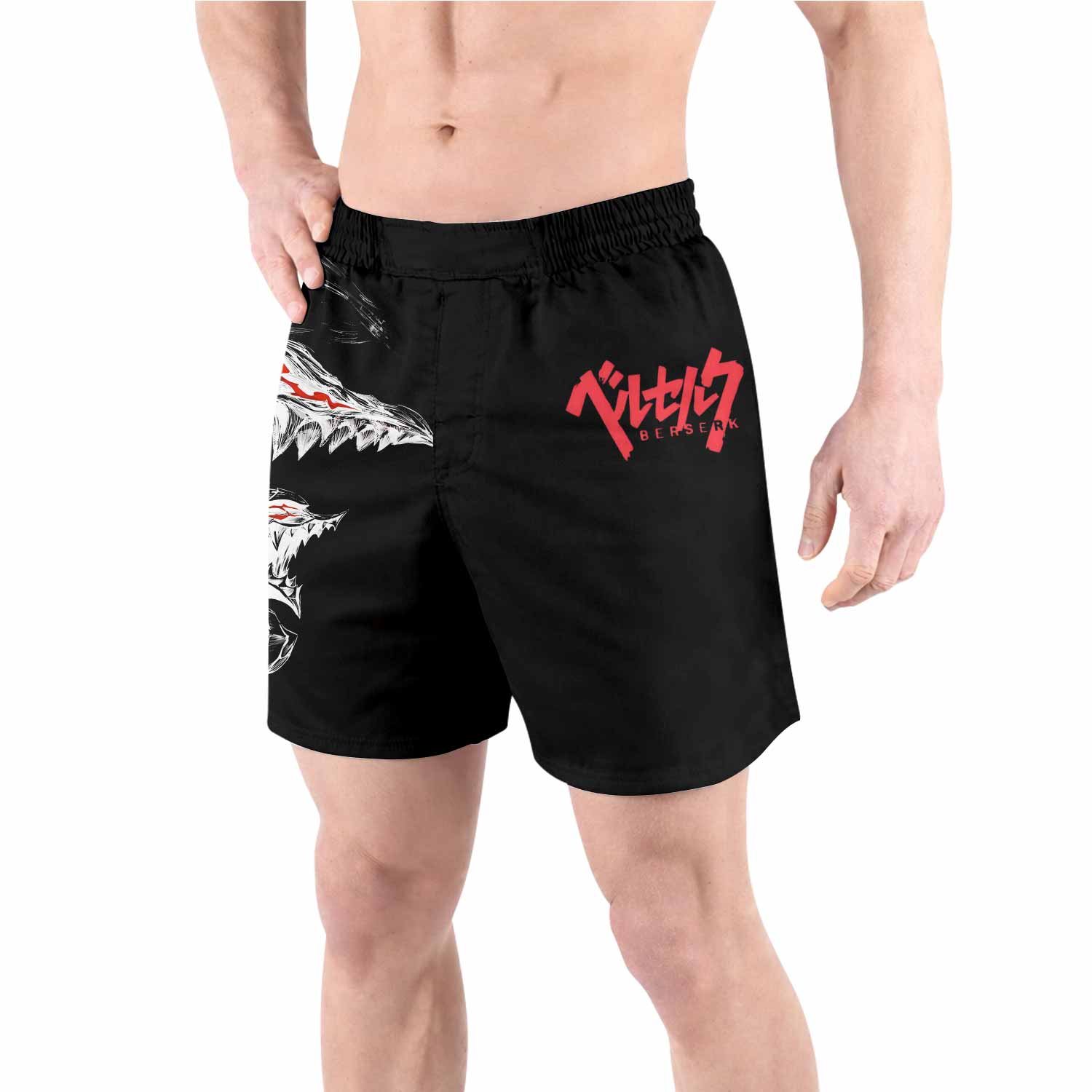 Berserk Guts Berserker Armor Grappling Shorts - front view lifestyle
